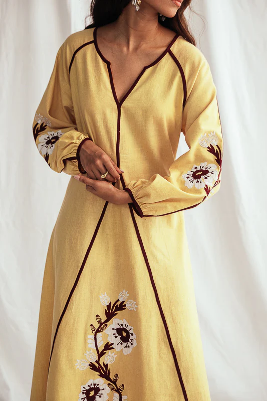 Aamras Handloom Peasant Dress - Image 4
