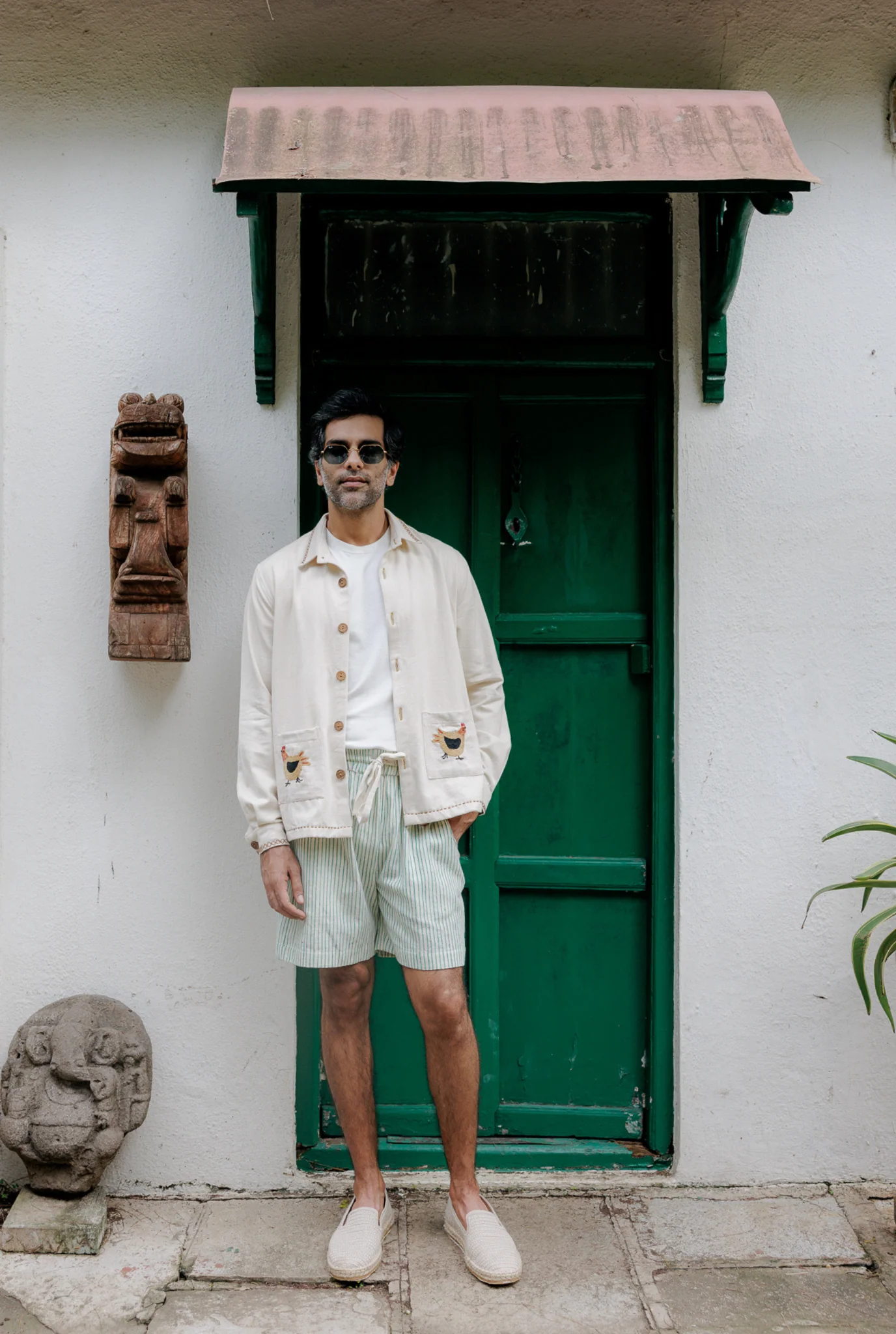 Amaltaash Handloom Denim Shacket - Image 4