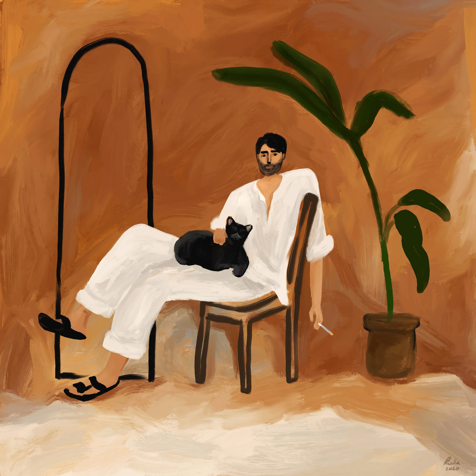 Artist's Portrait Art Print - Image 2