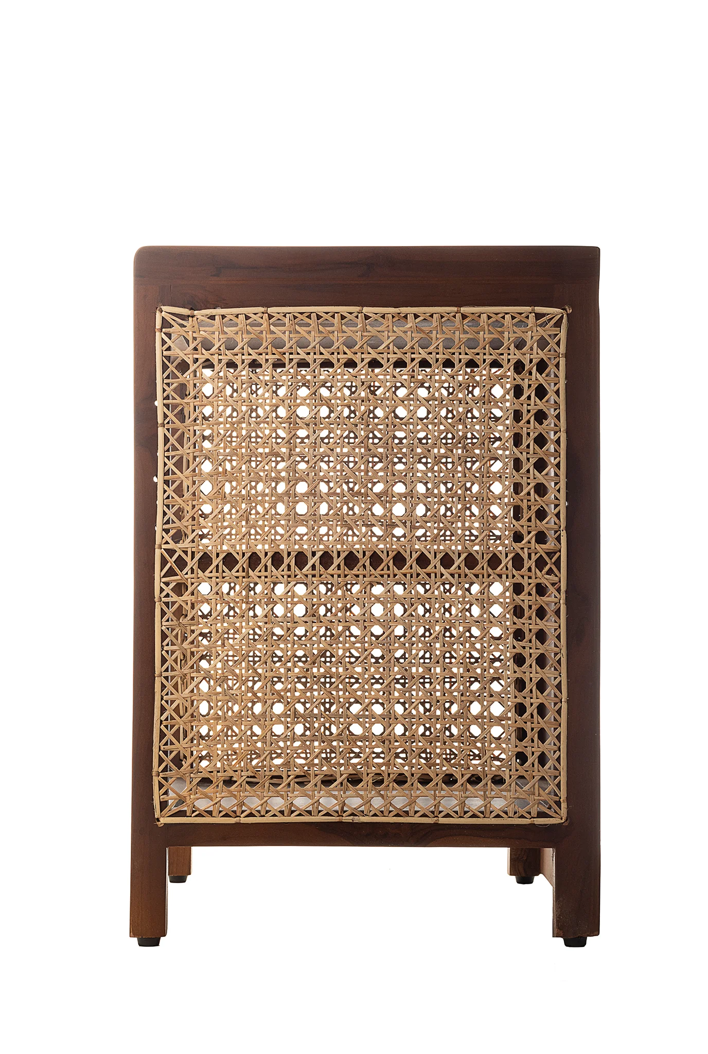 Asbury Brown Cane Side Table - Image 4