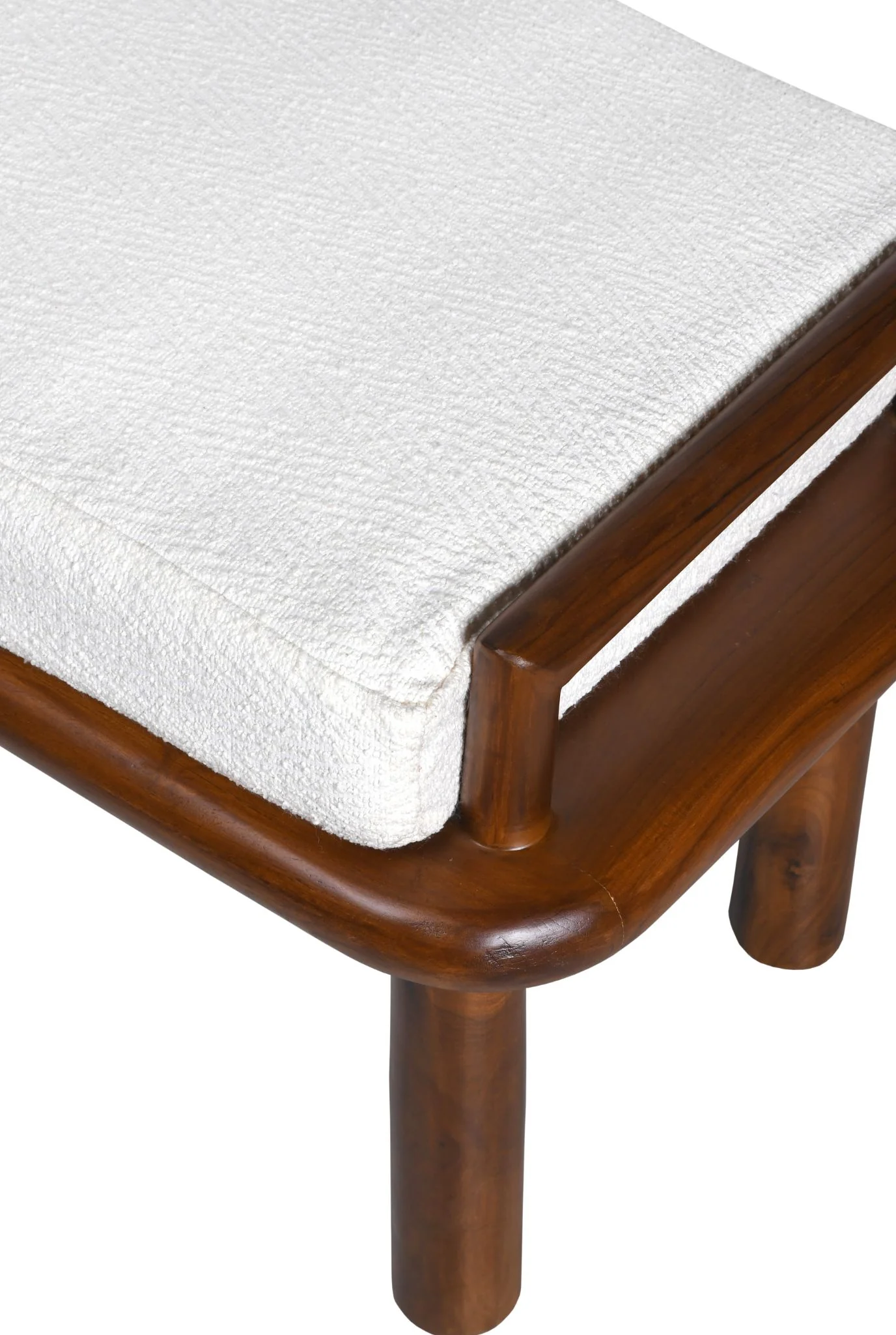 Asiago Teakwood Upholstered Bench (Shipping Only In India) - Image 7
