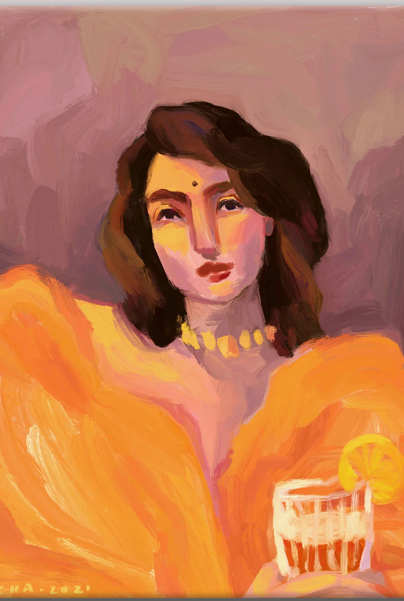 At A Party Art Print - Image 2