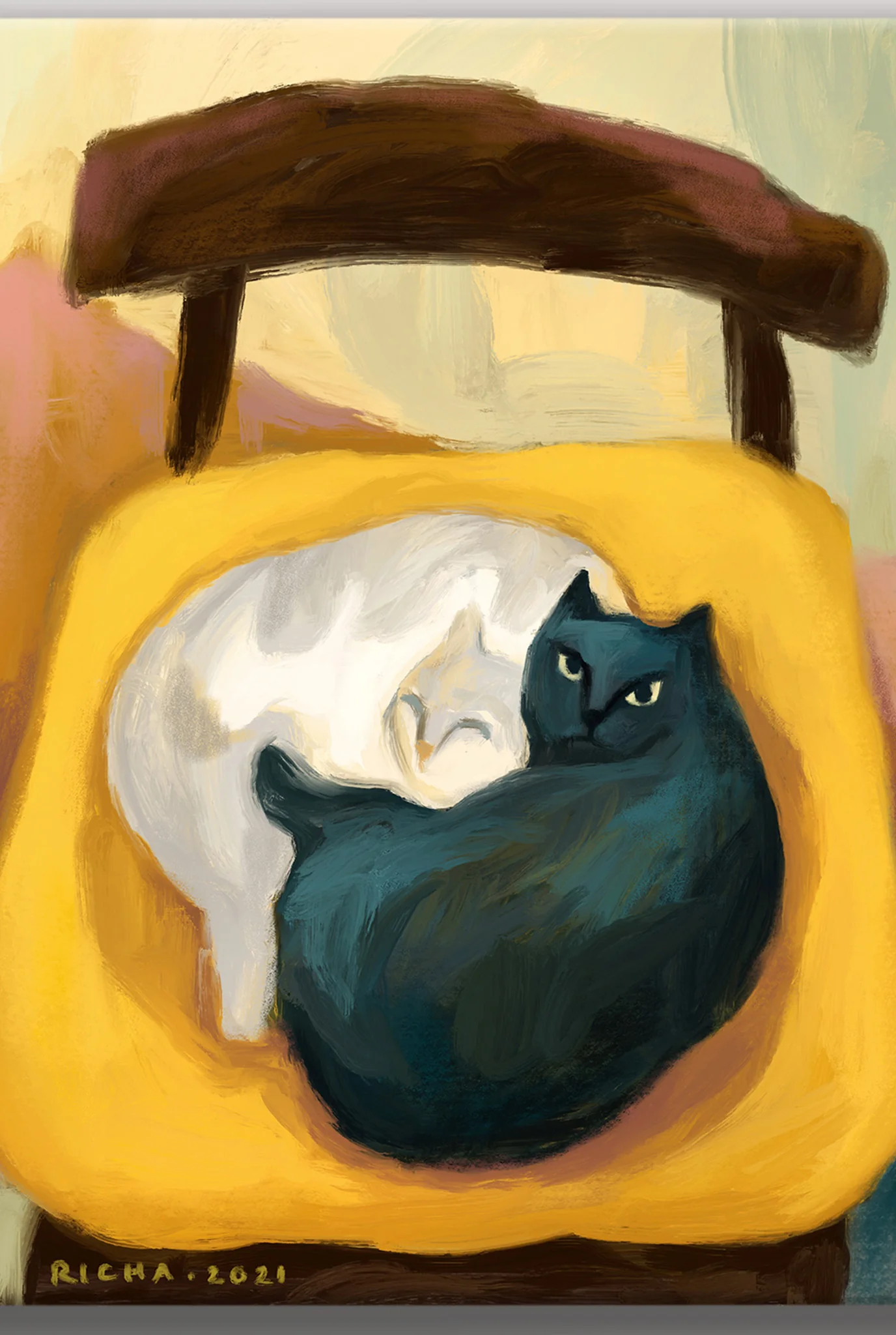 Back Off Art Print - Image 2