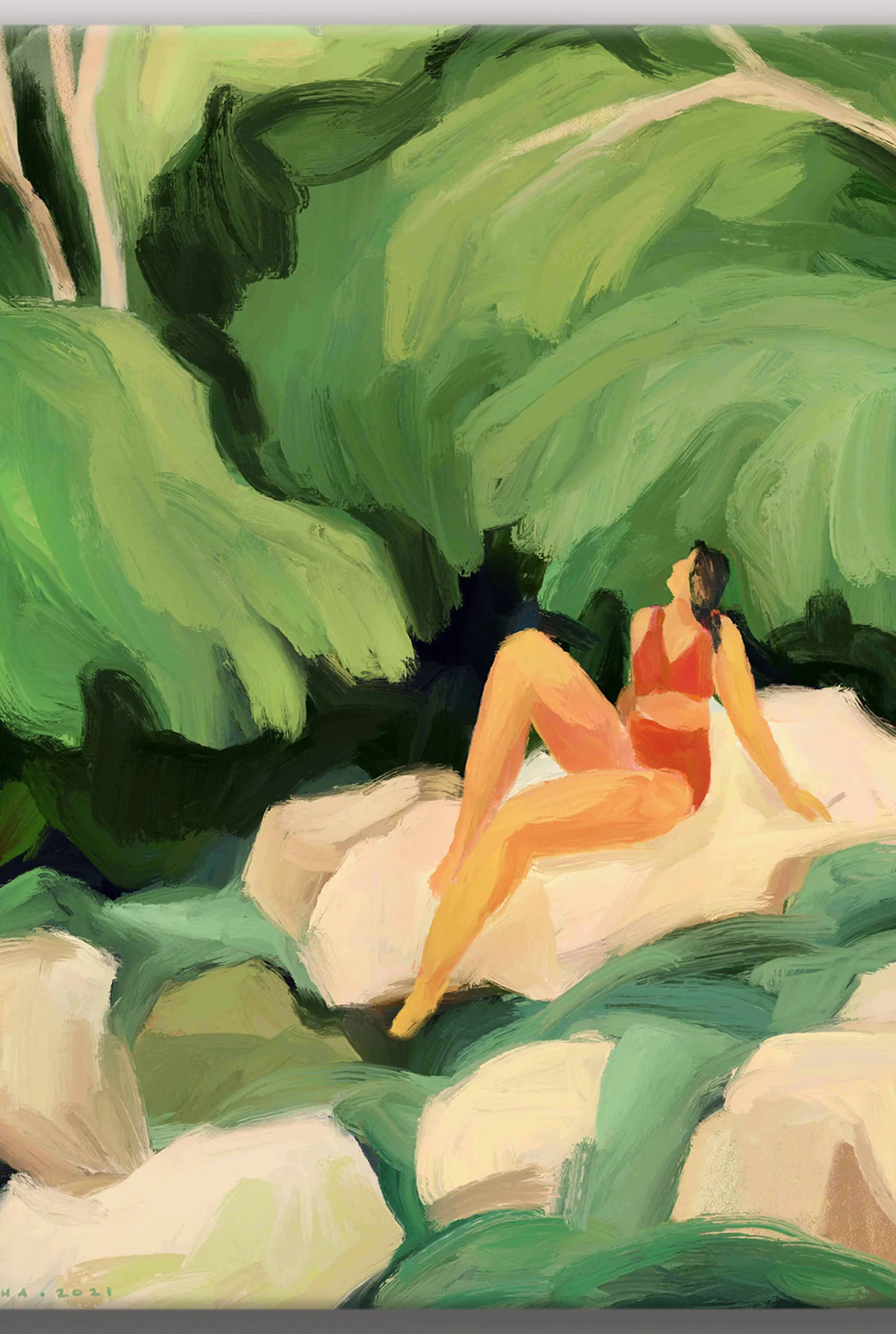 Backyard Stream Art Print - Image 2