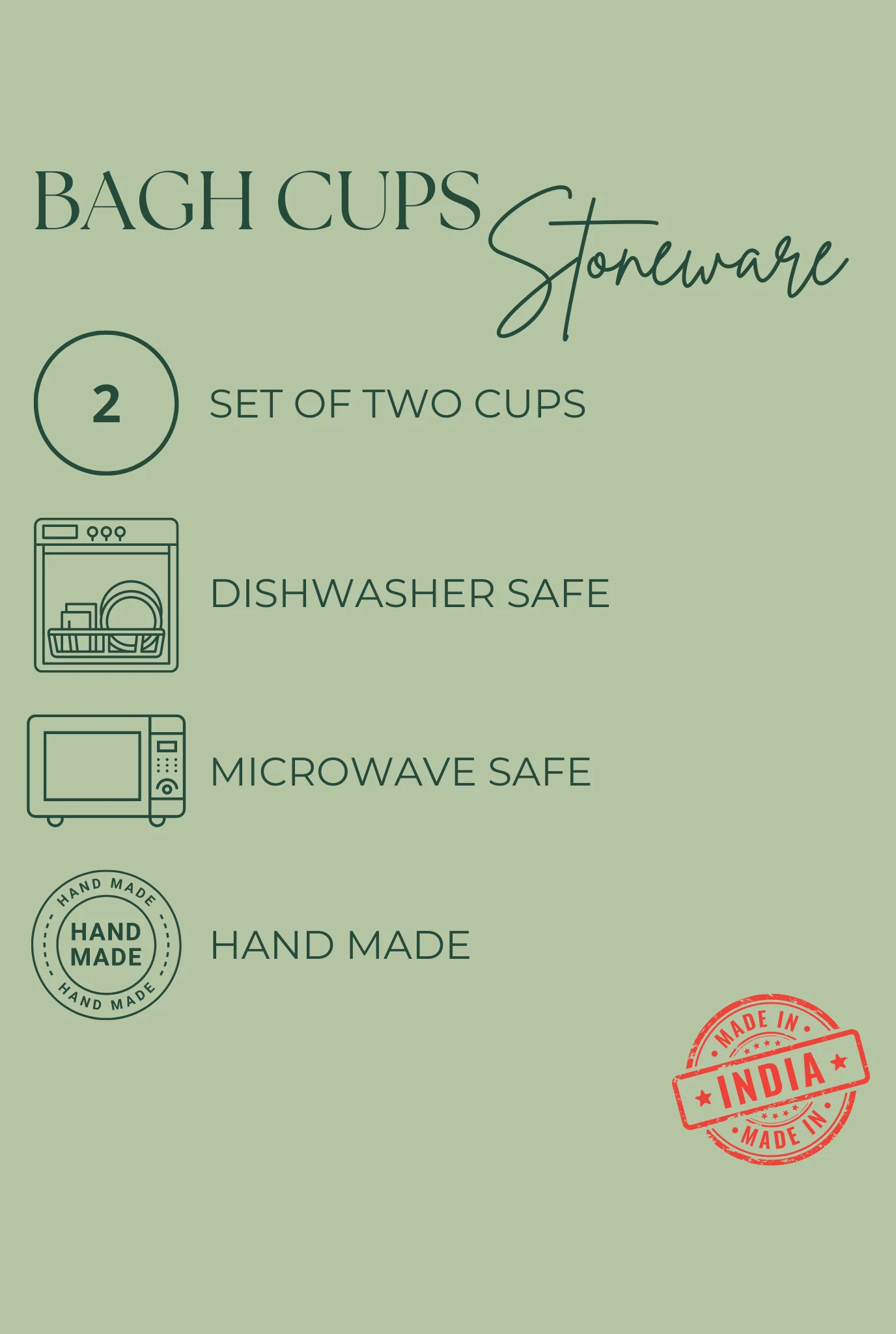 Bagh cups - set of two - Image 5