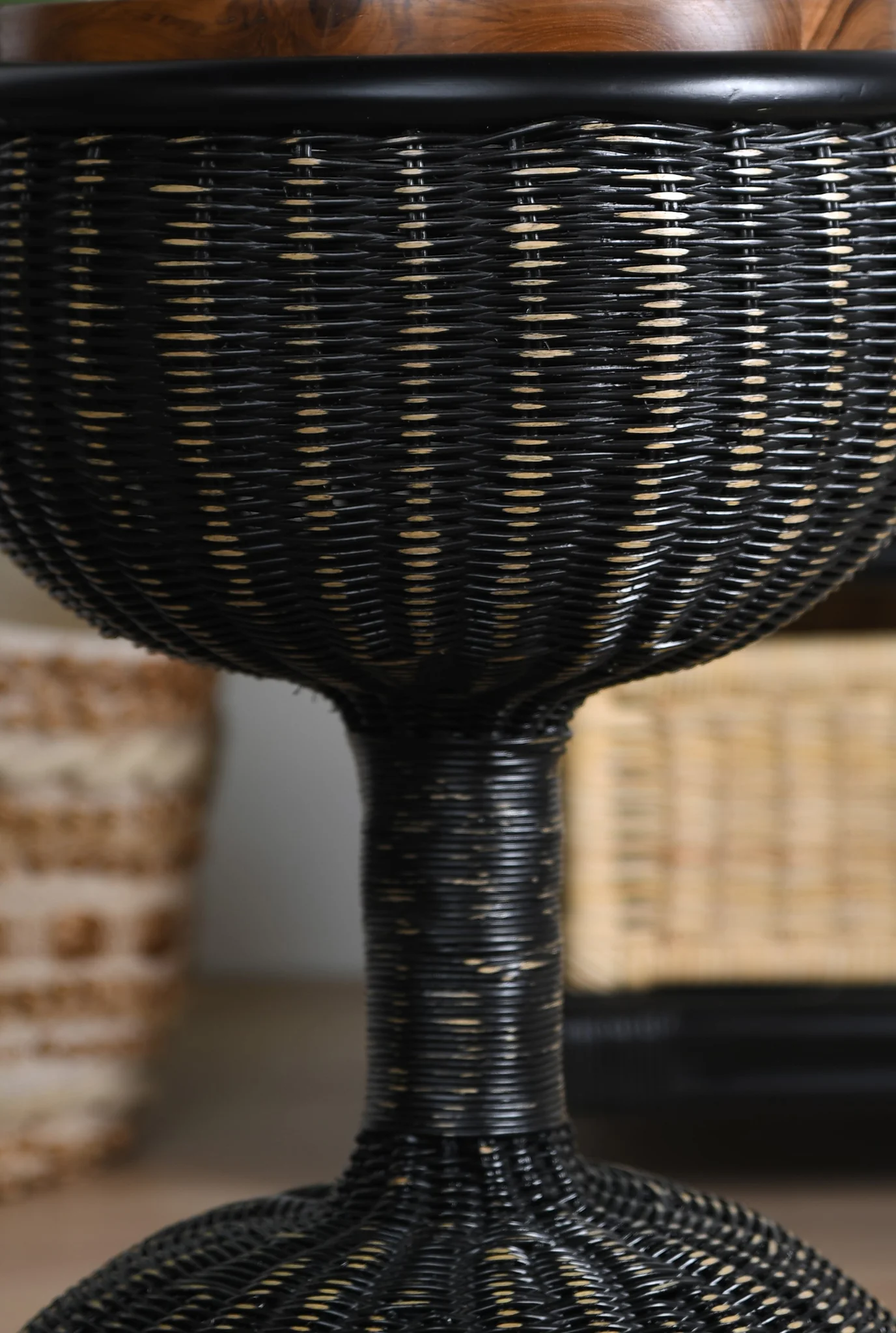 Bamboo Drum Accent Table - Image 4