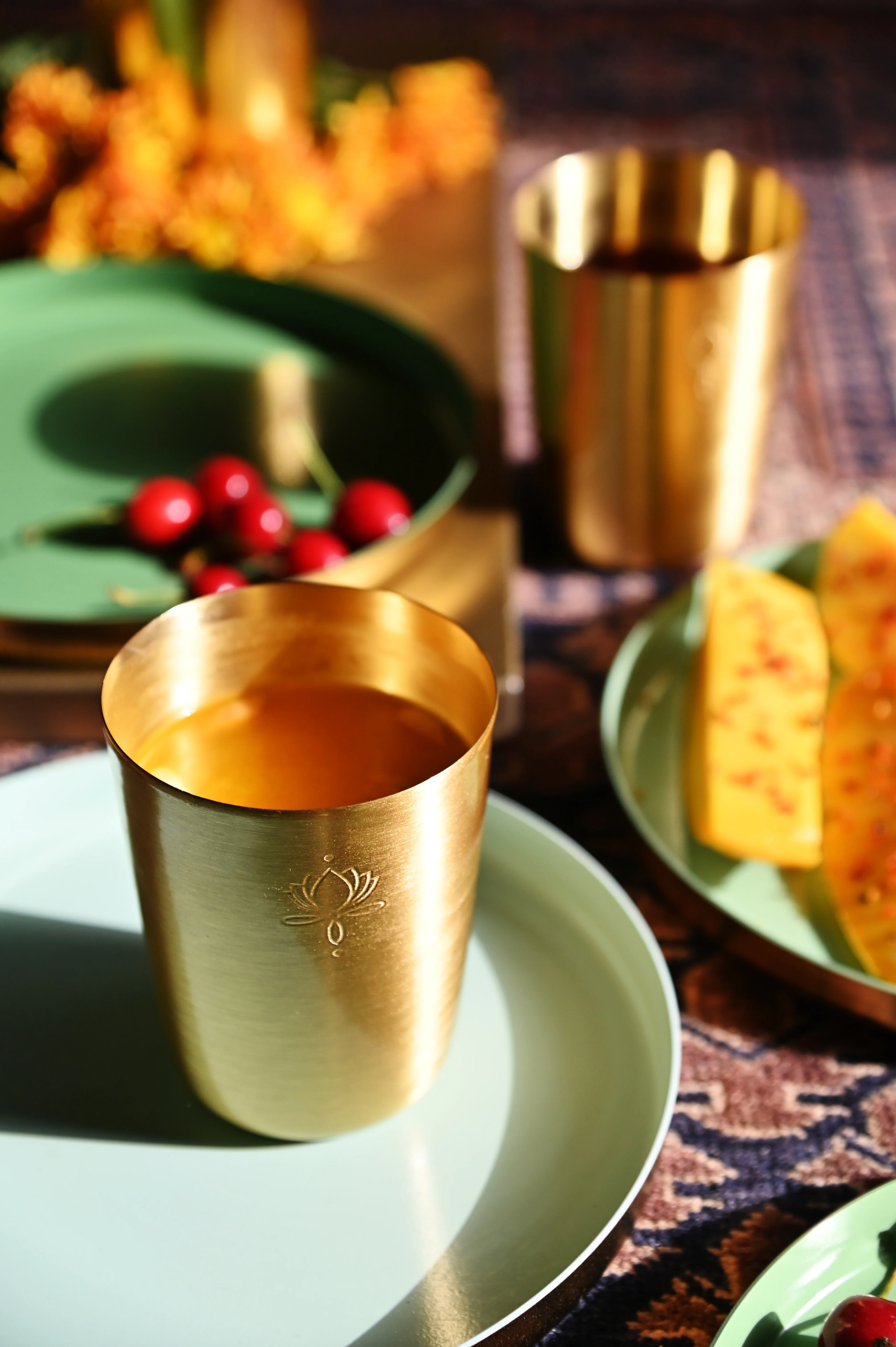 Brass tumblers - set of two - Image 2