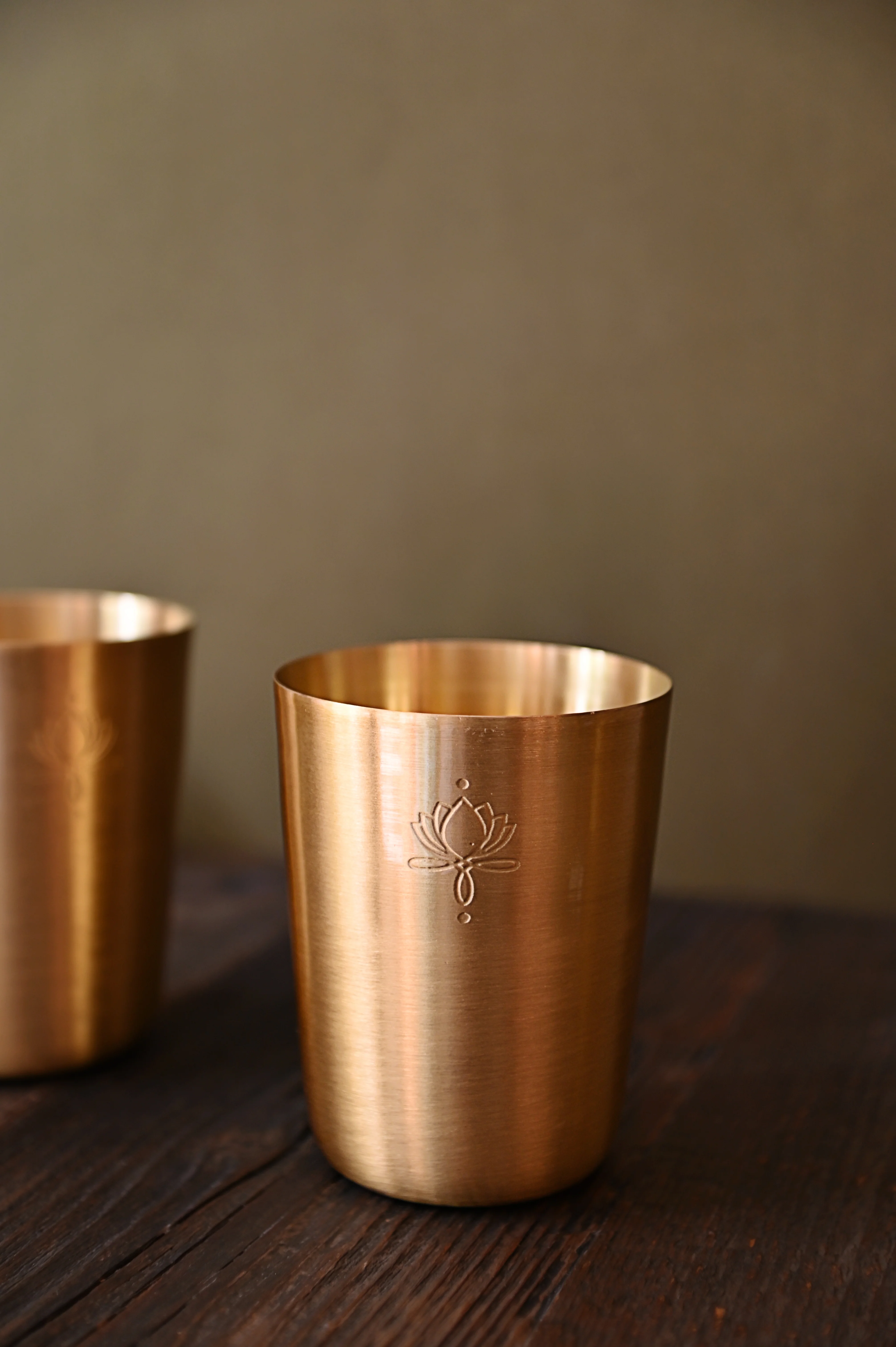 Brass tumblers - set of two - Image 3