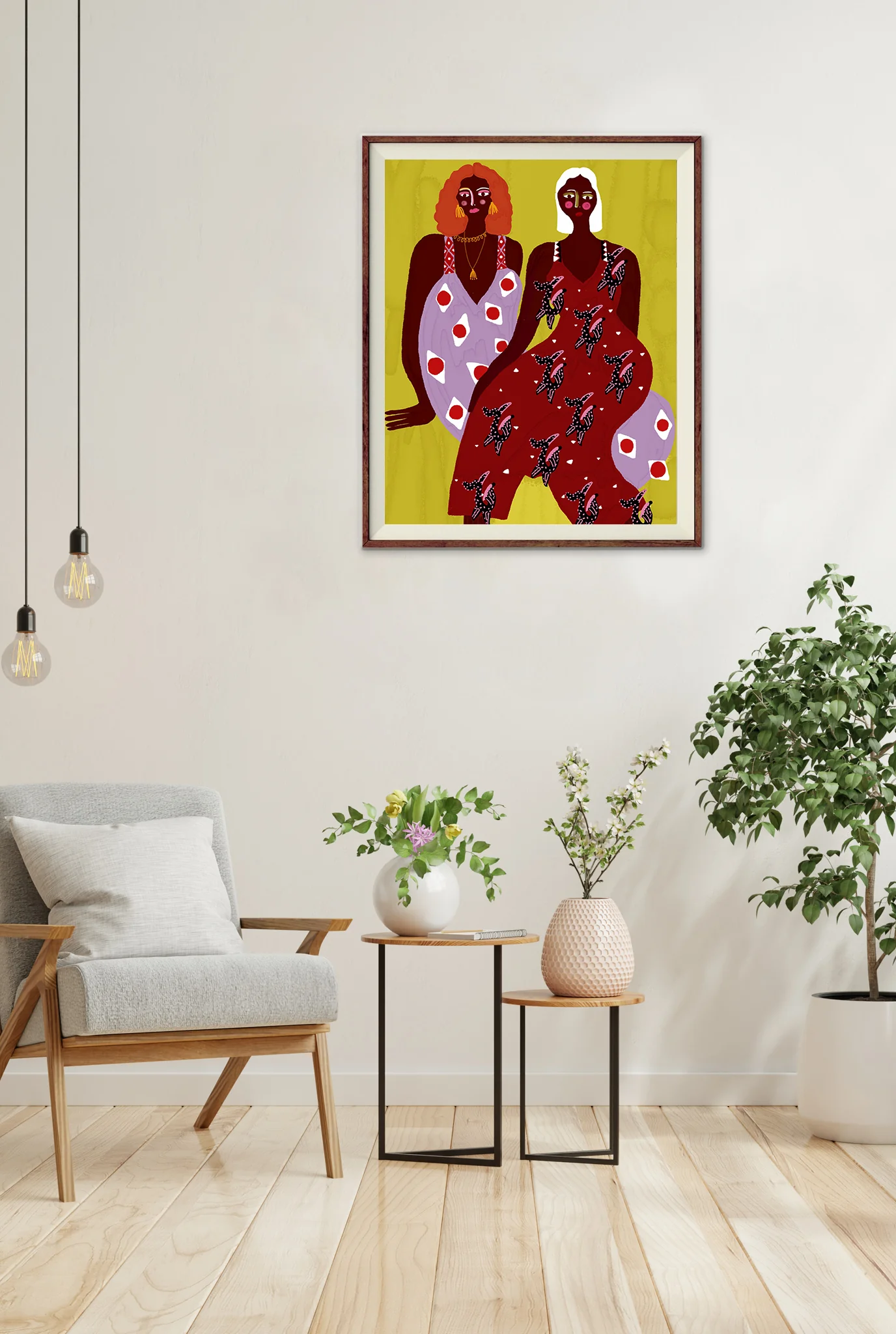 Carrie X Ashley Wonderwall Art Print - Image 2