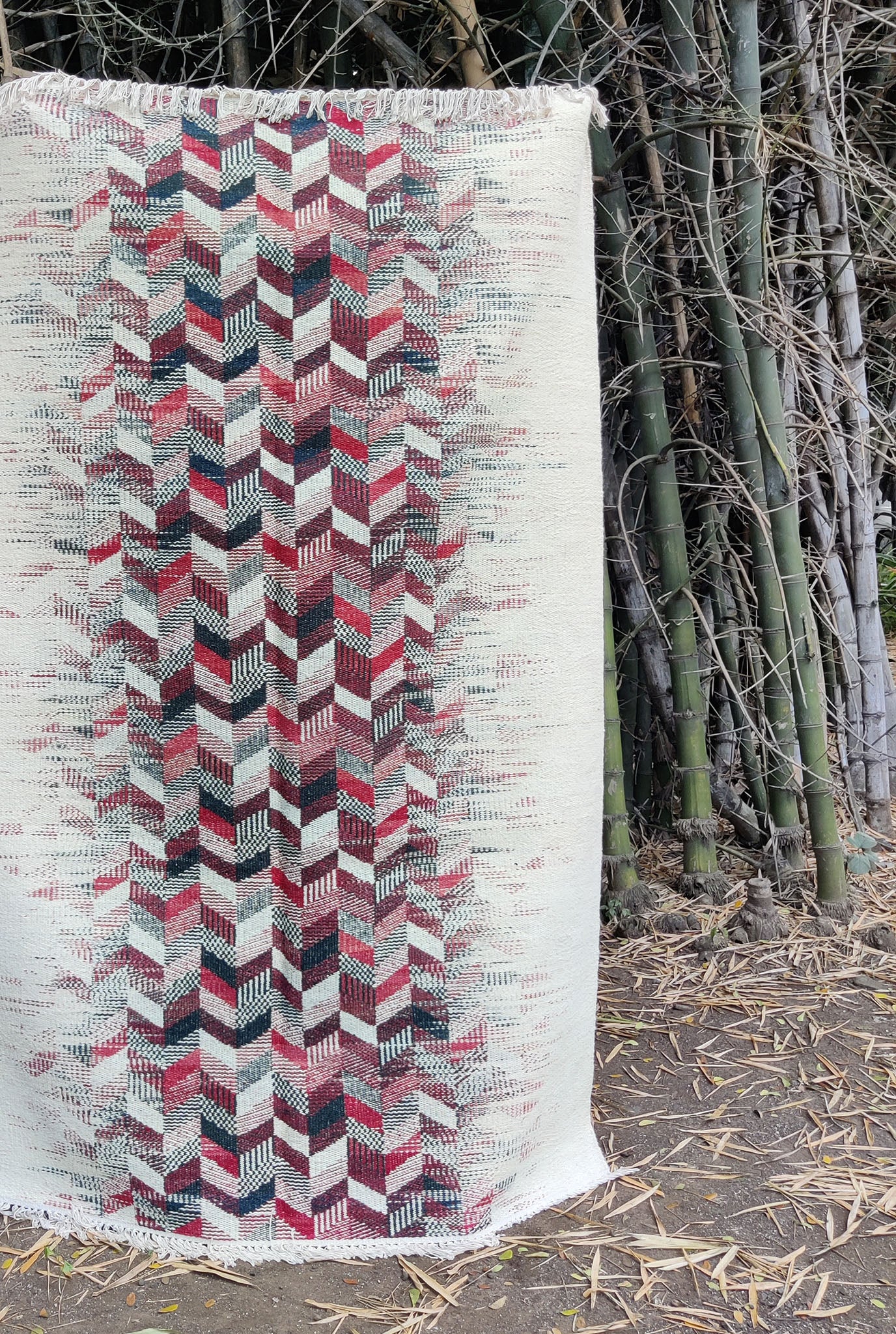 Hand-Woven Chirauri Rug - Image 3