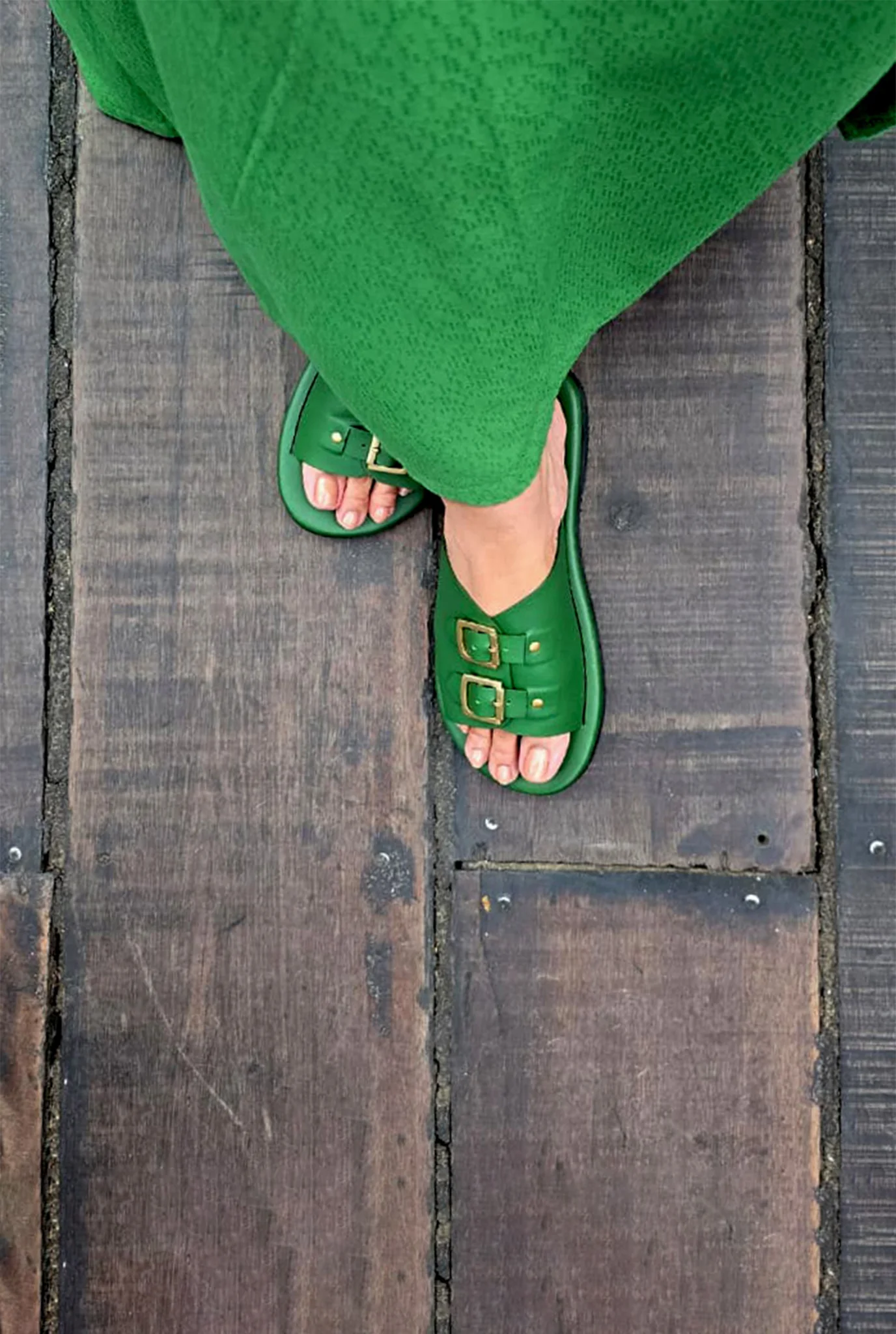 Envelope Sandals Double Buckle - Image 4