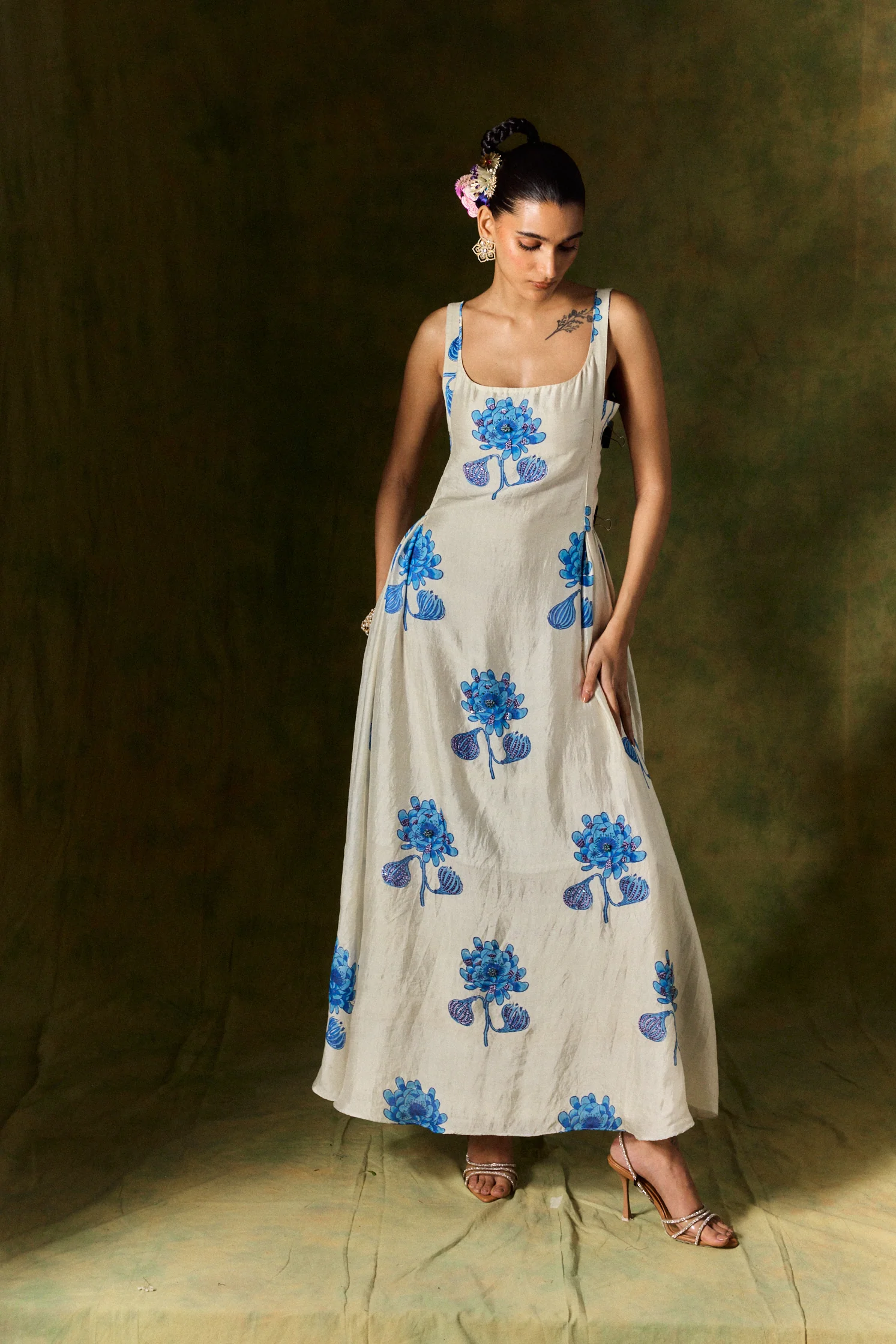 Fizah Silk Dress - Image 6