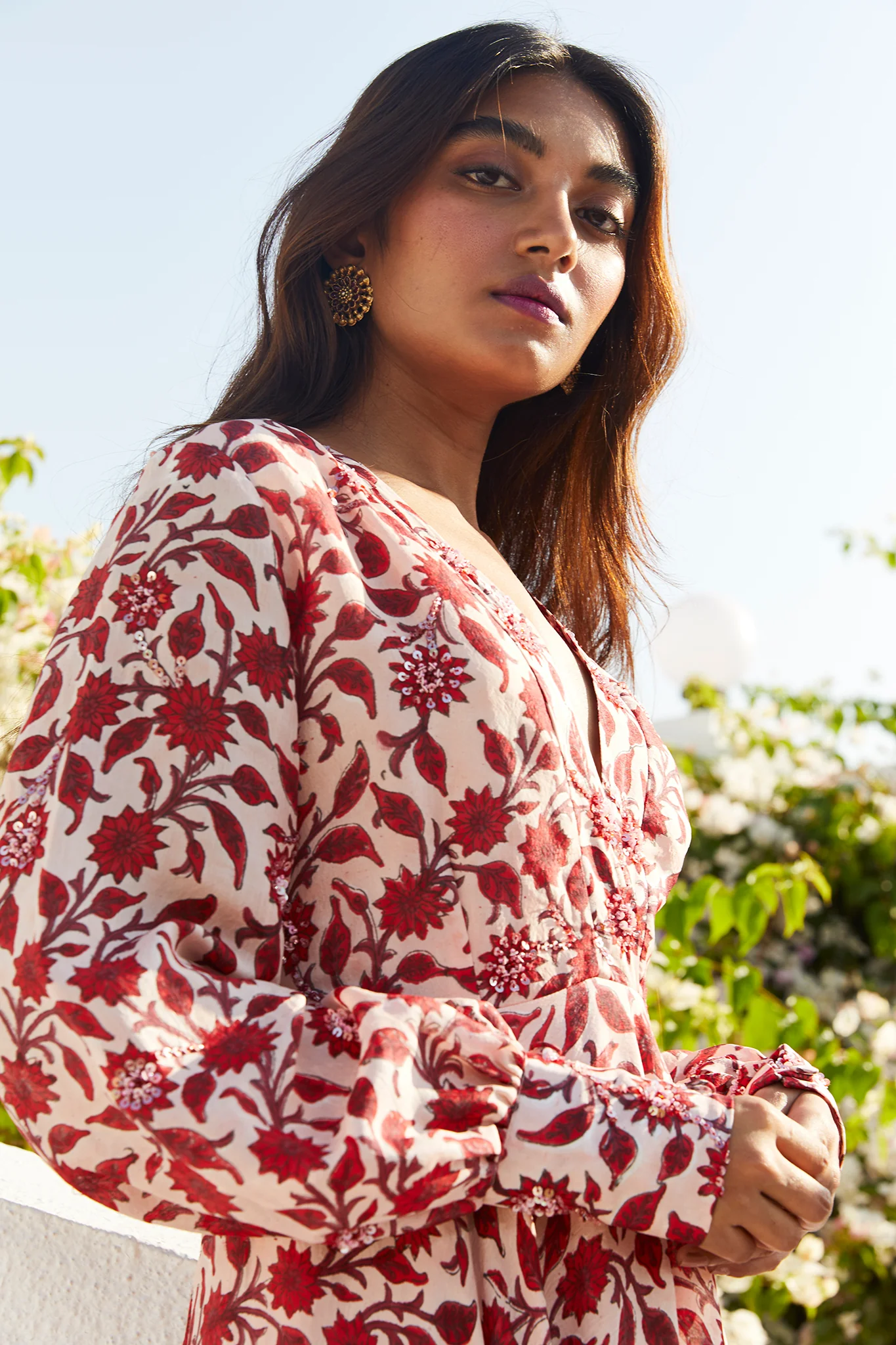 Genda Silk Maxi Dress - Image 3