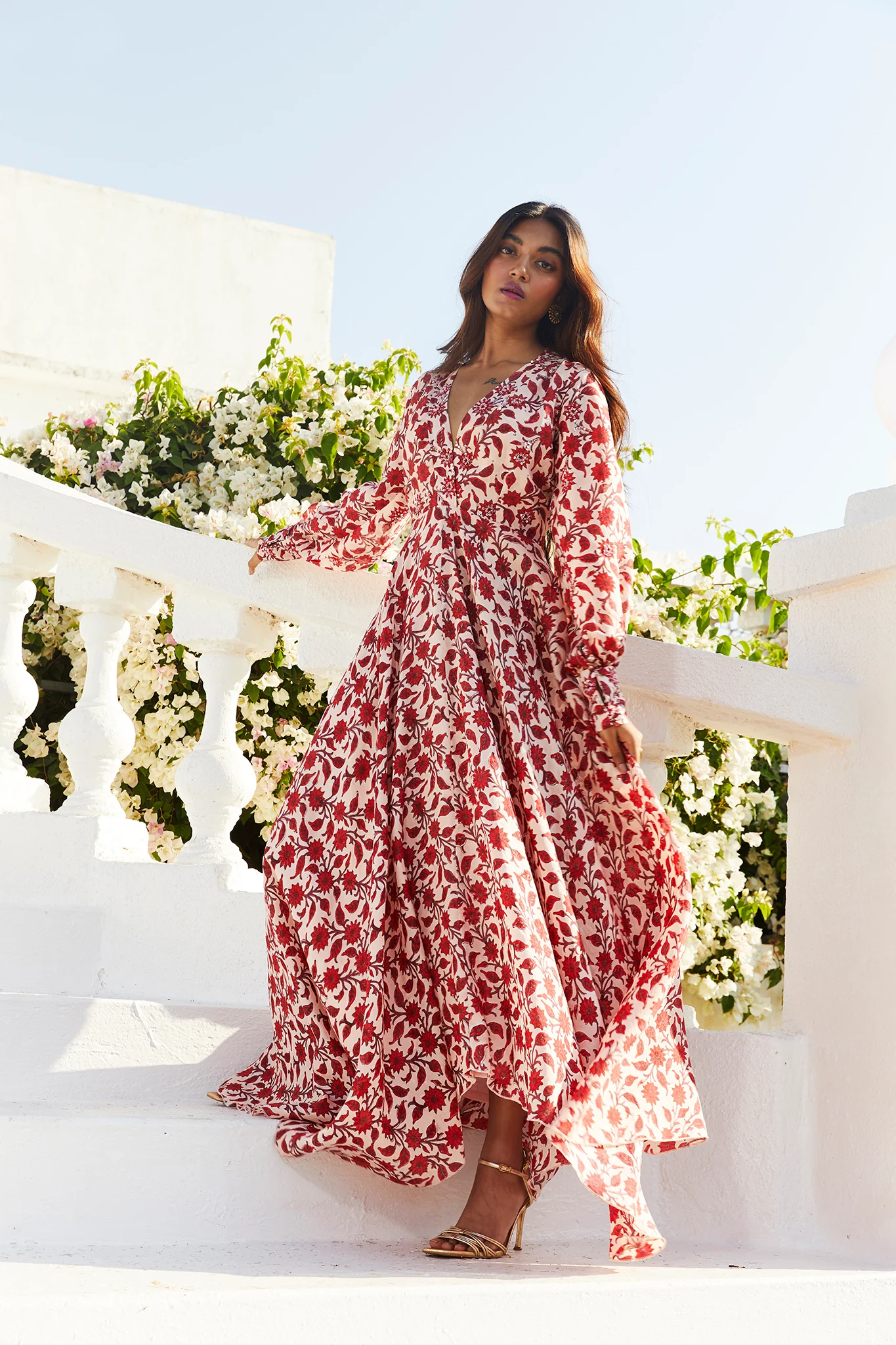 Genda Silk Maxi Dress - Image 4