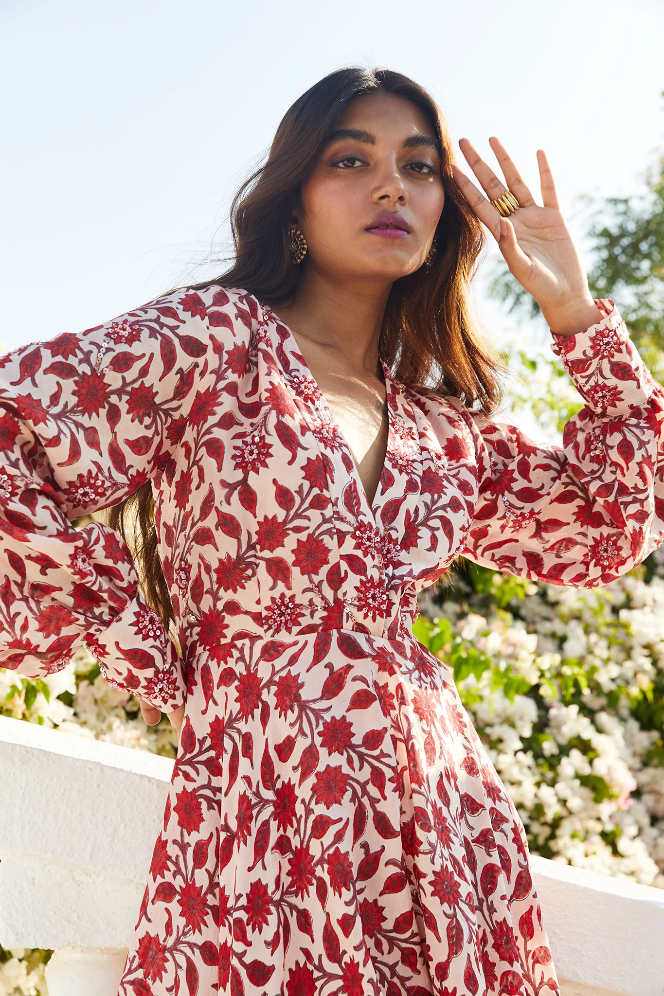 Genda Silk Maxi Dress - Image 6