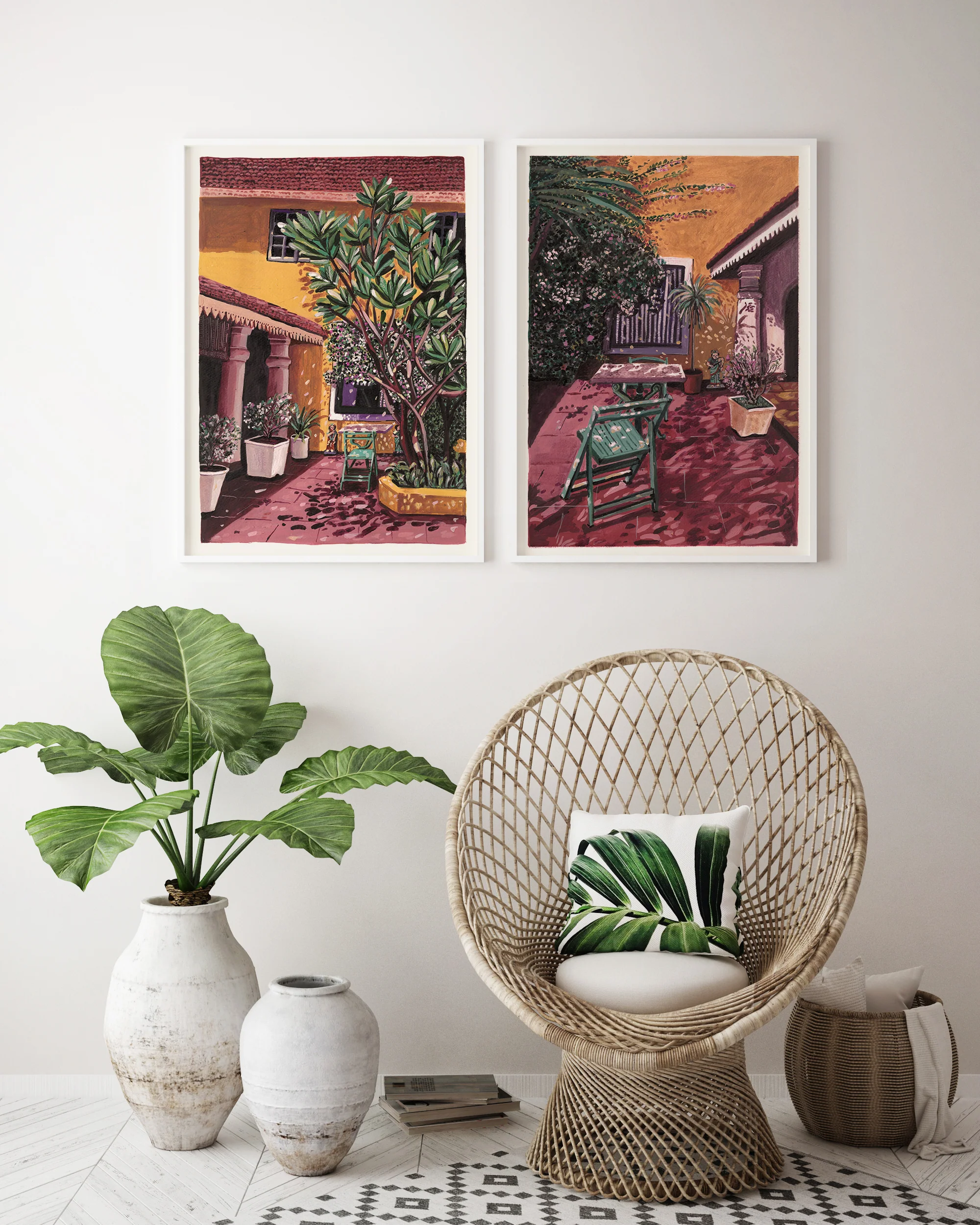 Goan Summer Set 1 Art Print - Image 2