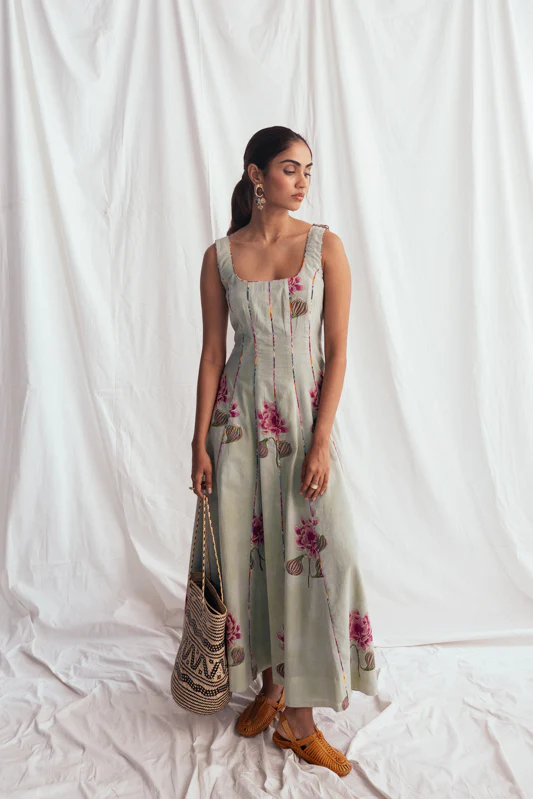 Gulkand Panel Dress - Image 2