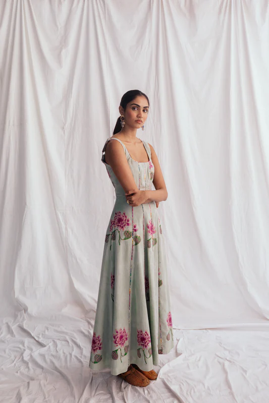 Gulkand Panel Dress - Image 3