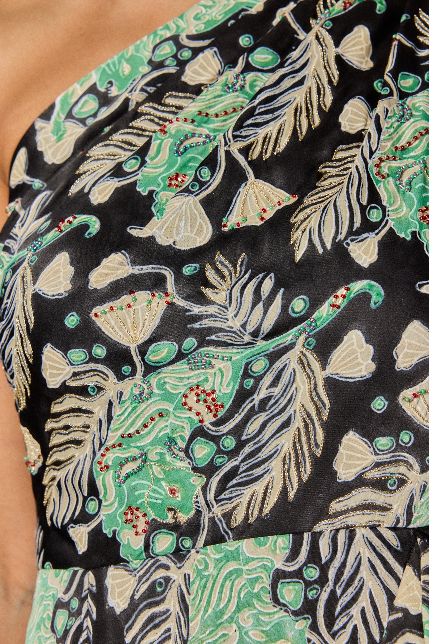 Gulsher One Shoulder Silk Dress - Image 3