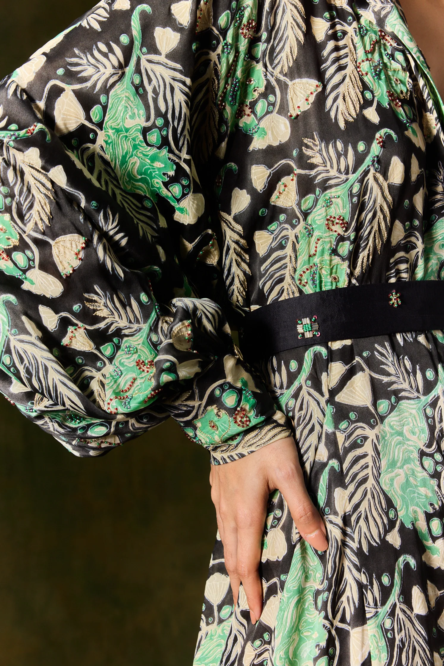 Gulsher Silk Shirt Dress - Image 4