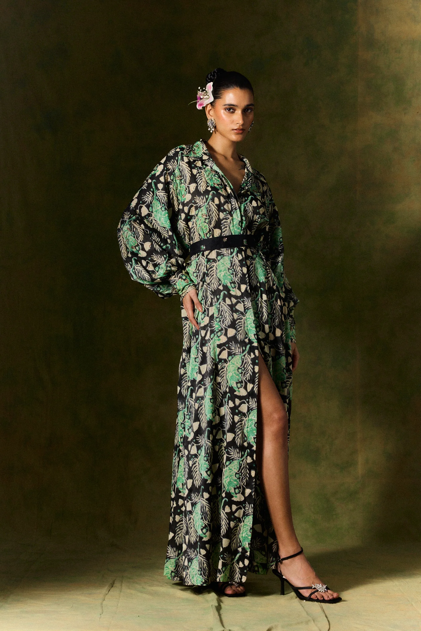 Gulsher Silk Shirt Dress - Image 7