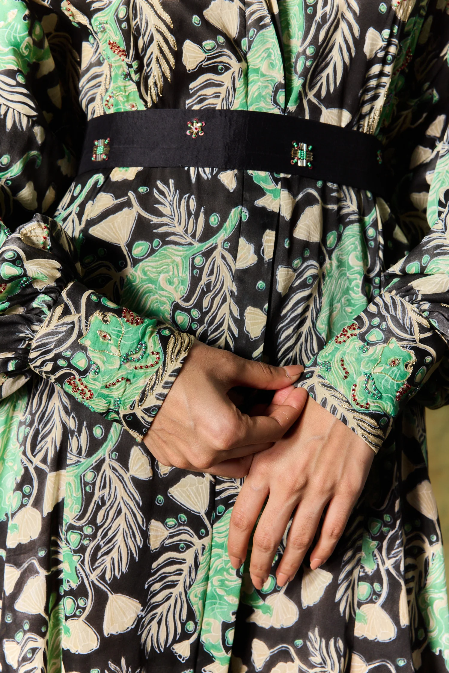 Gulsher Silk Shirt Dress - Image 8
