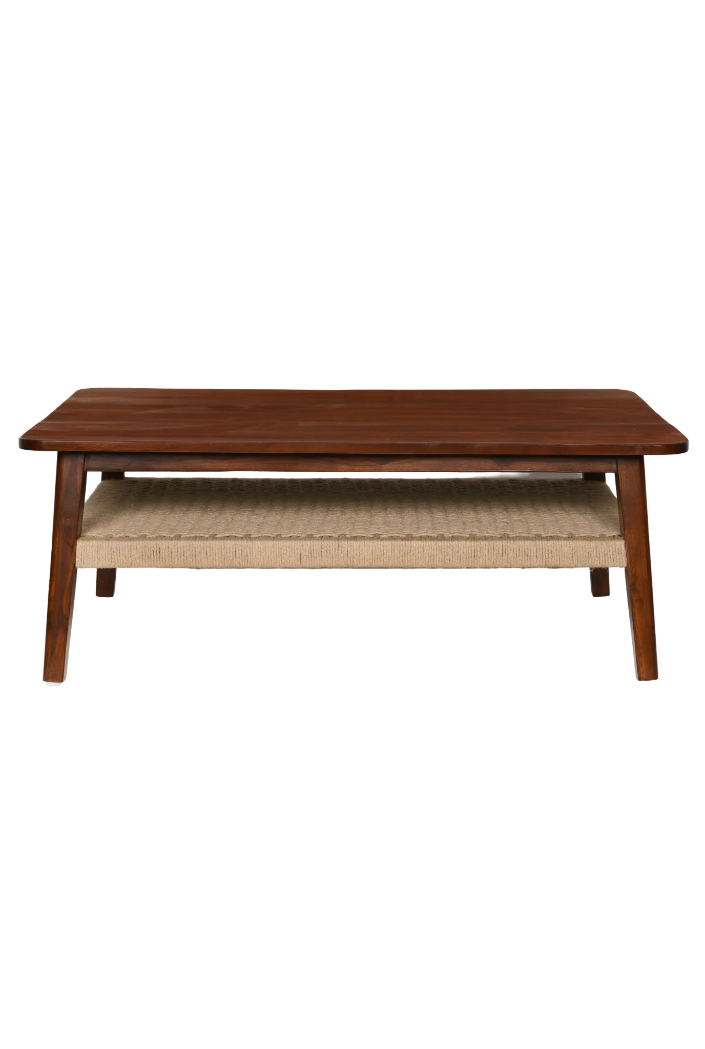 Jatan Teakwood Jute Coffee Table - Image 3
