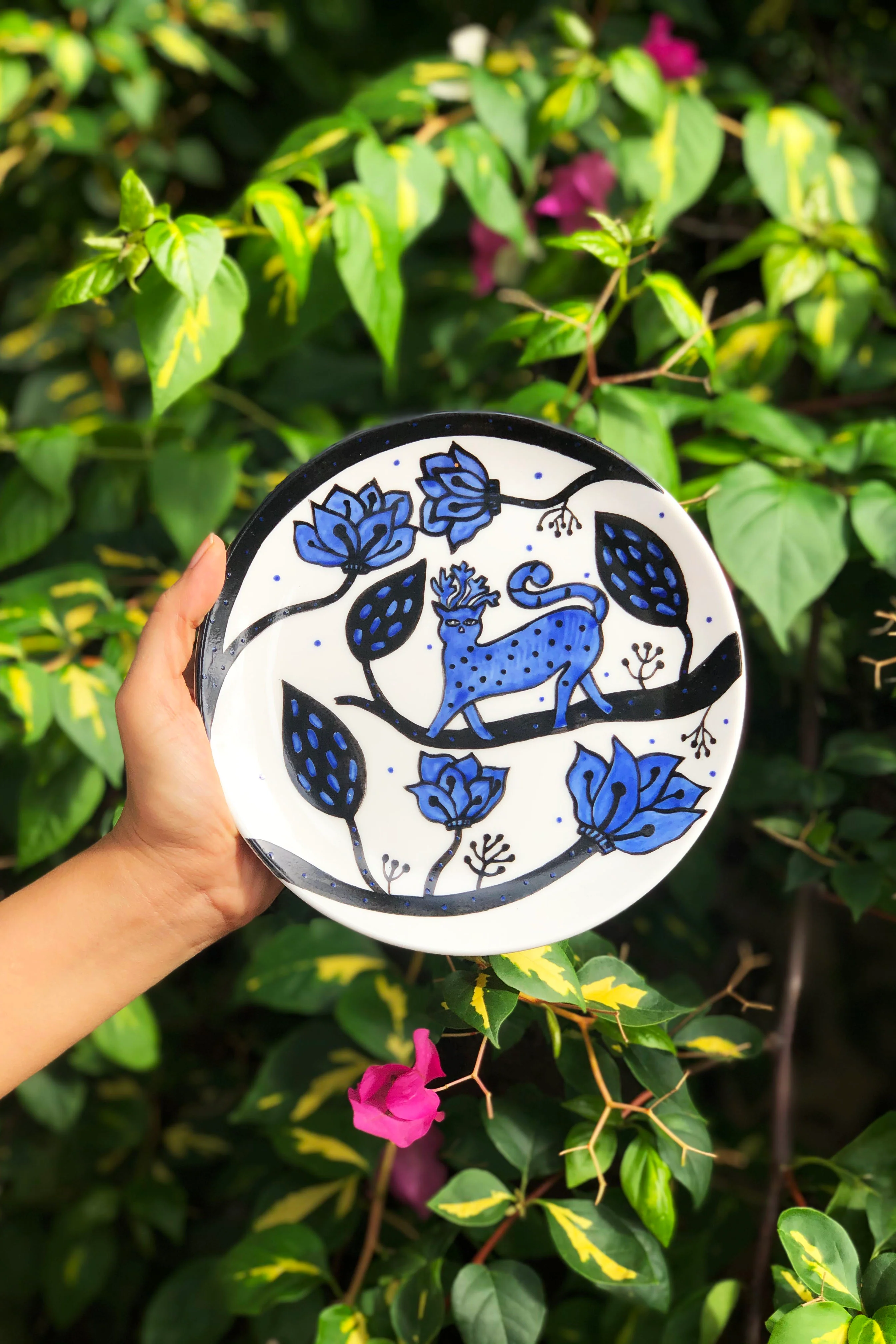 Jodi Hand Painted Gondh Plate - Image 2