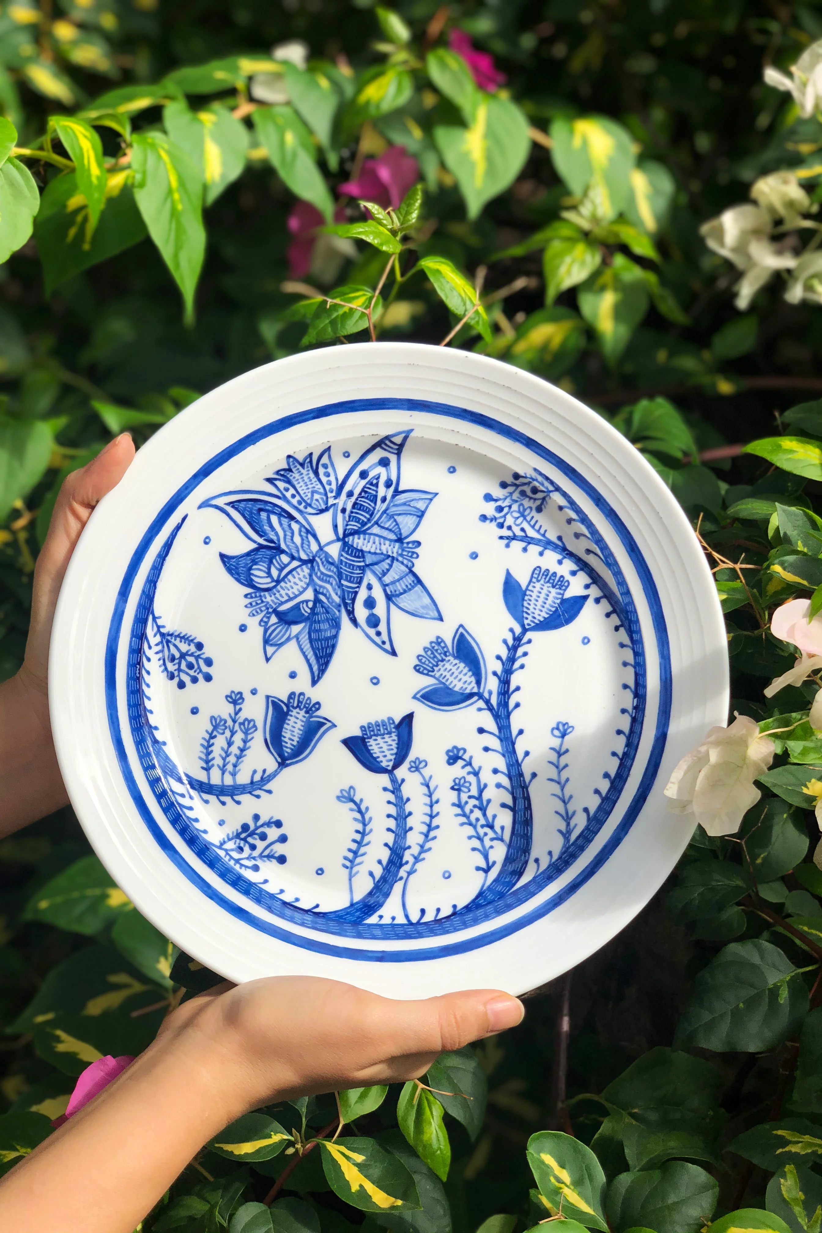 Jodi Hand Painted Zeenat  Plate - Image 4