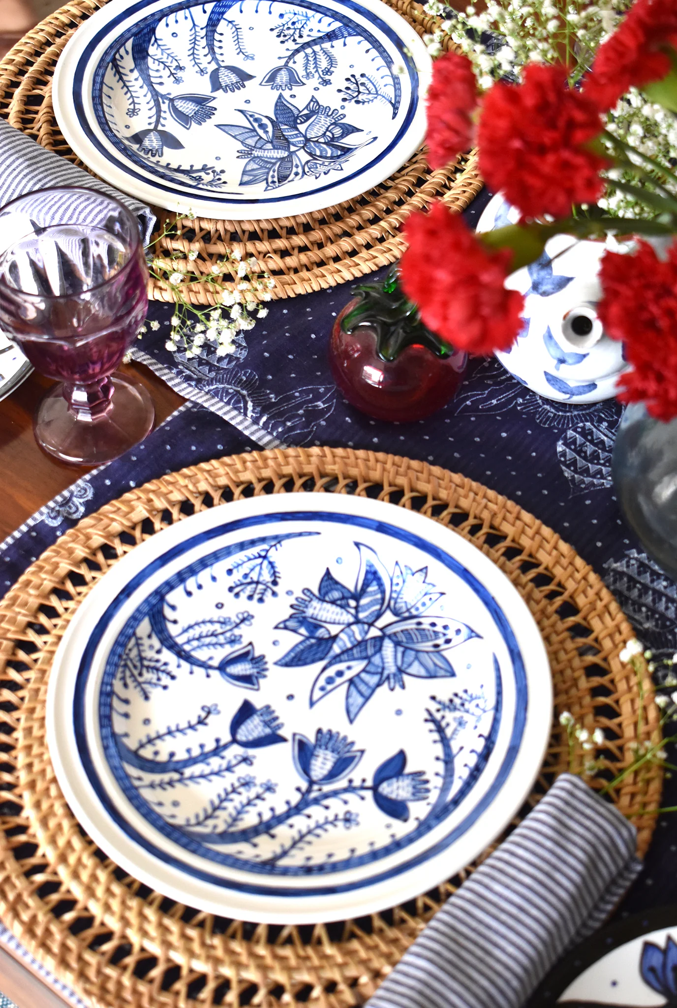 Jodi Hand Painted Zeenat  Plate - Image 5