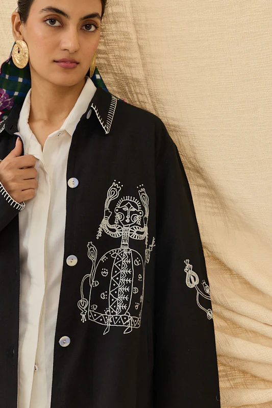Jugnu Handloom Jacket - Image 4