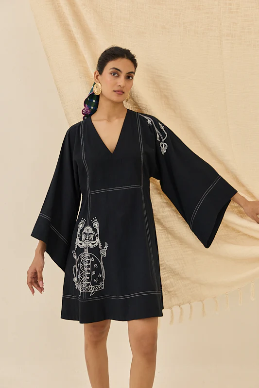 Jugnu Handloom Shift Dress - Image 3