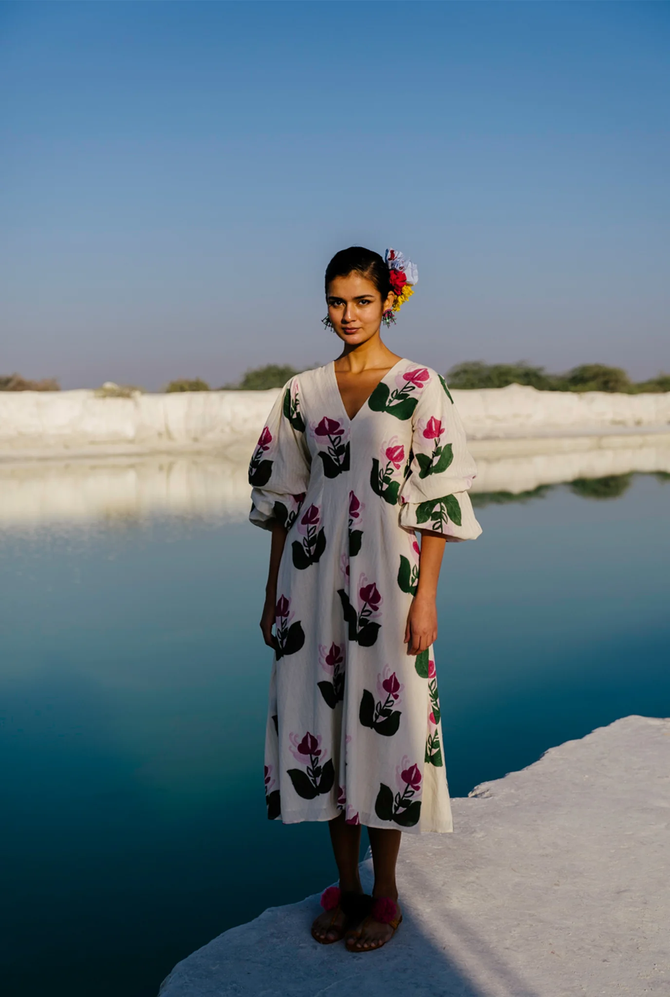 Dione Handloom Dress - Image 3