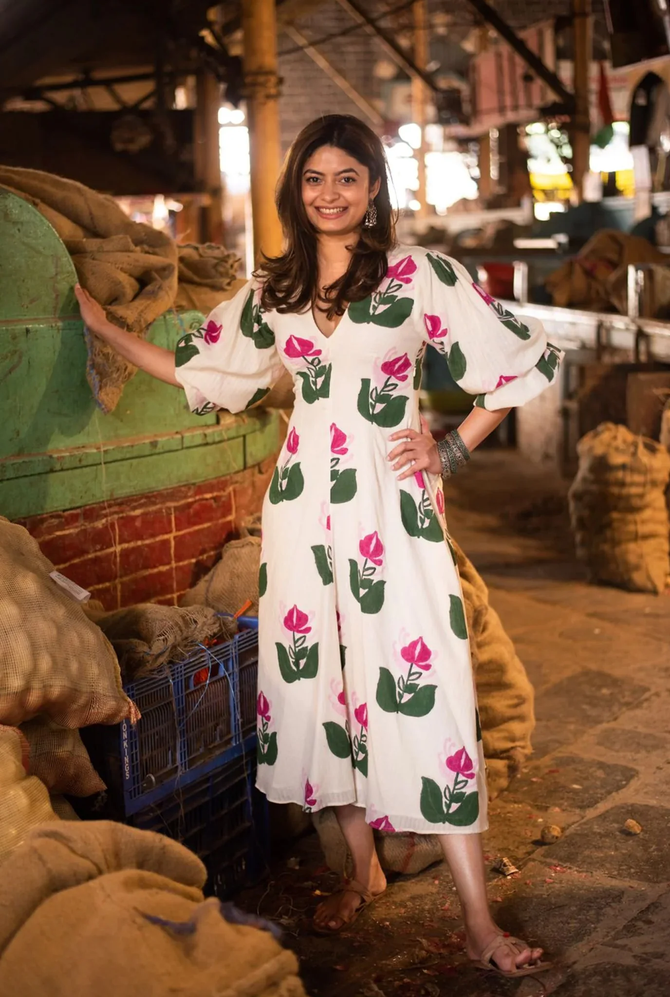 Dione Handloom Dress - Image 7