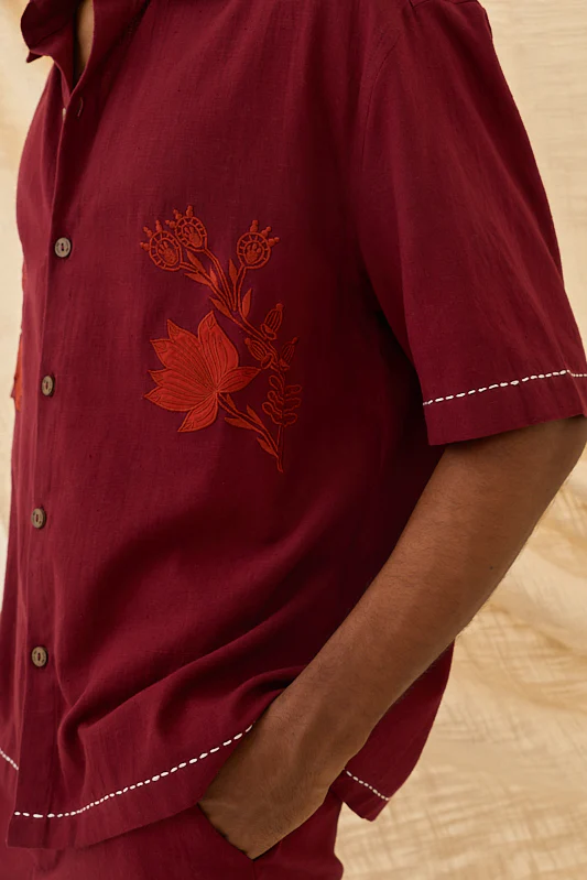 Kuhu Handloom Boxy Fit Shirt - Image 4
