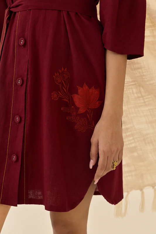 Kuhu Handloom Shift Dress - Image 2