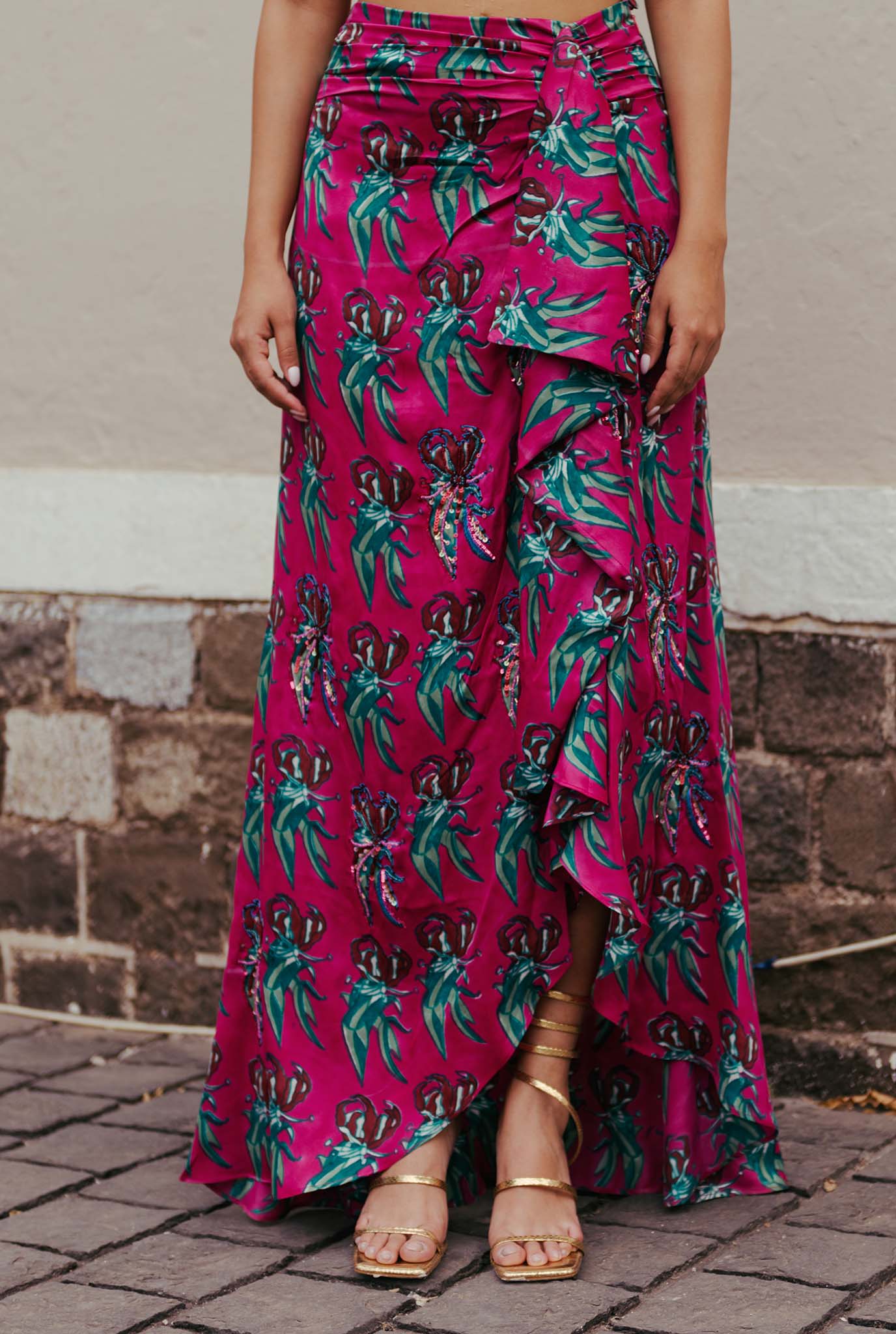 Gajner Silk Skirt - Image 4