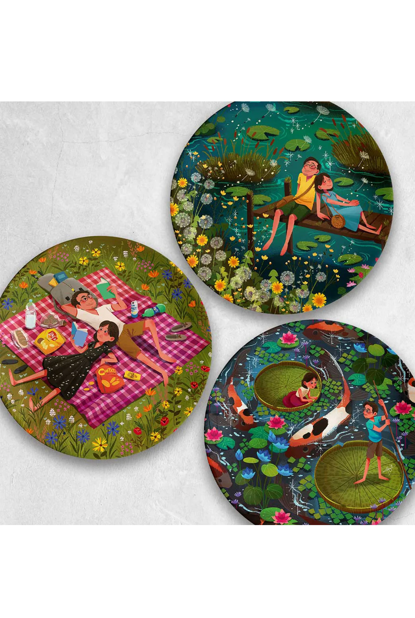 Moments Of Love (Decor Plate Set Of 3 ) - Image 3
