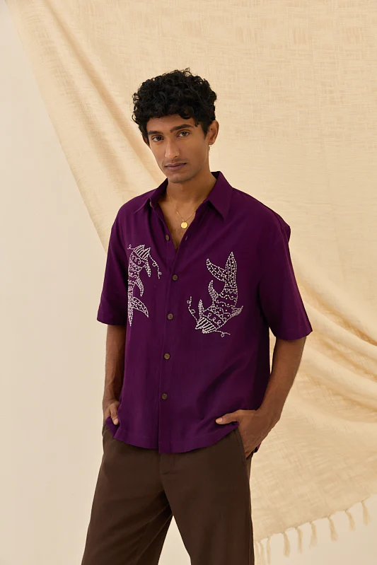 Morni Handloom Boxy Fit Shirt - Image 2