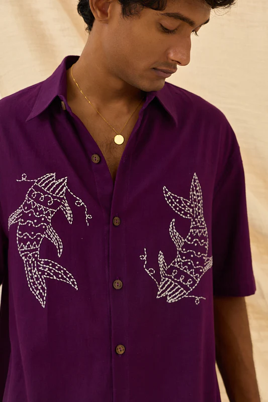 Morni Handloom Boxy Fit Shirt - Image 3