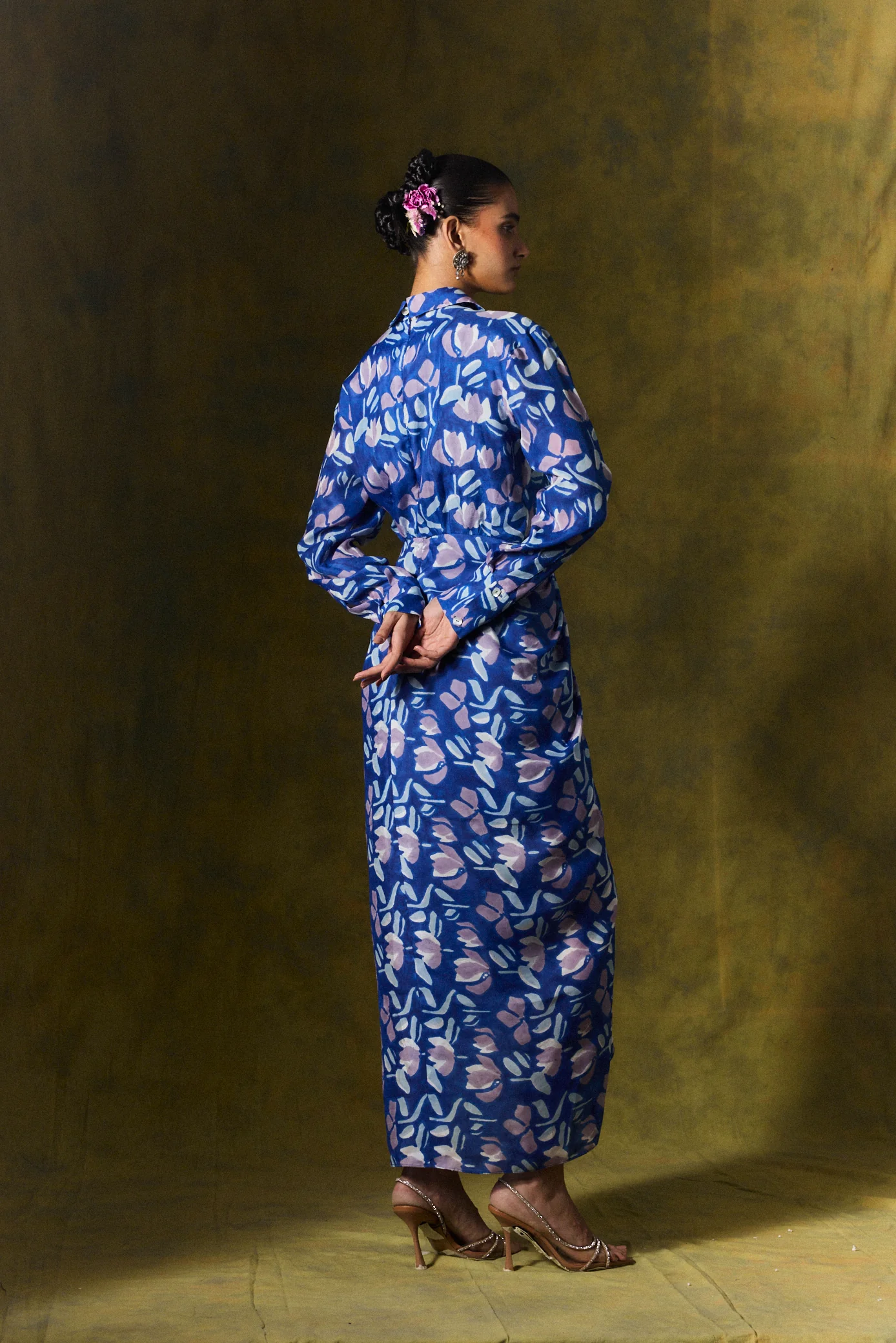 Neelam Silk Shirt Dress - Image 6