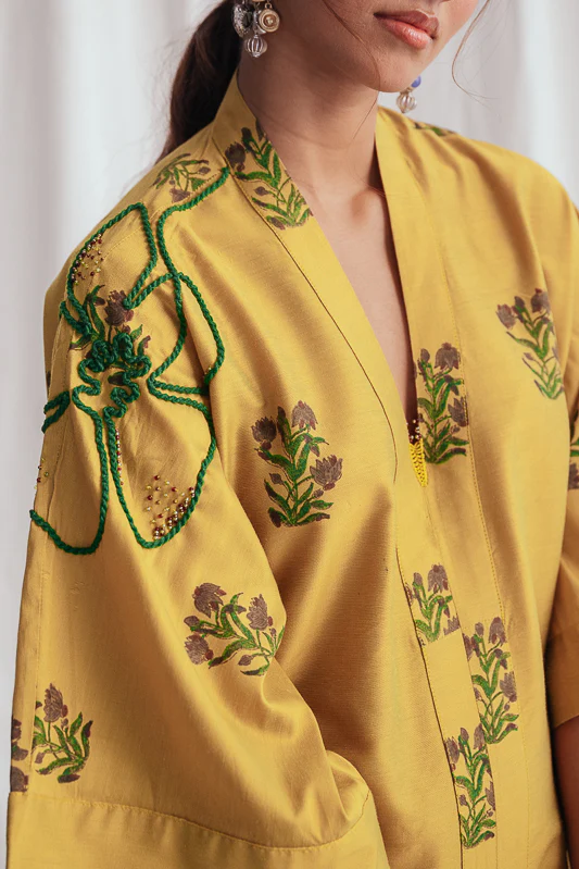 Nimbu Silk Day Dress - Image 2