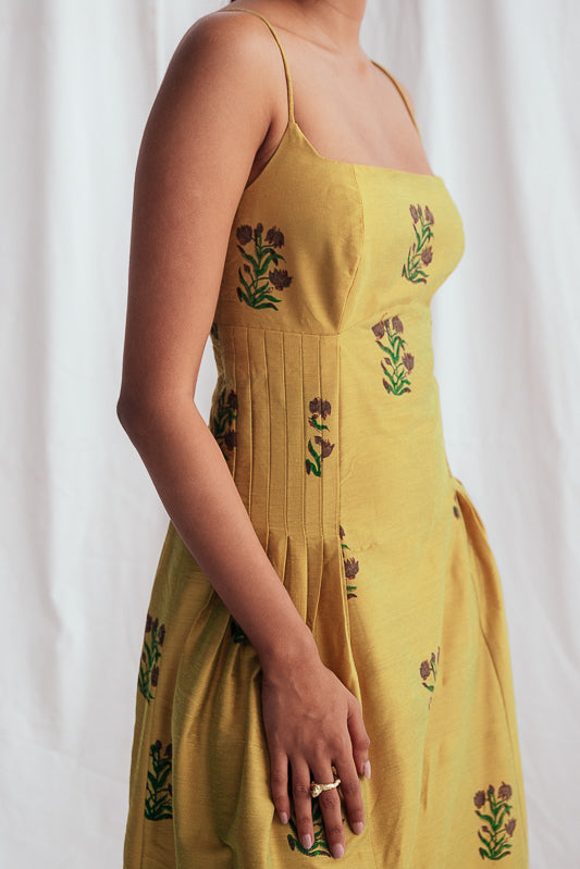 Nimbu Silk Dress - Image 2