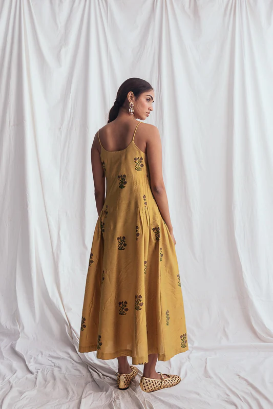 Nimbu Silk Dress - Image 5