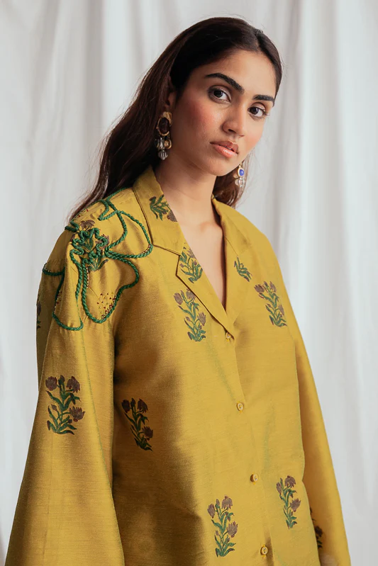 Nimbu Silk Shirt - Image 5