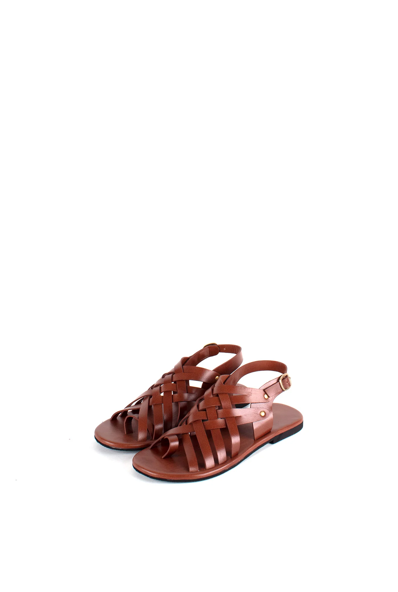 All-Strap Leather Unisex Sandals - Image 5