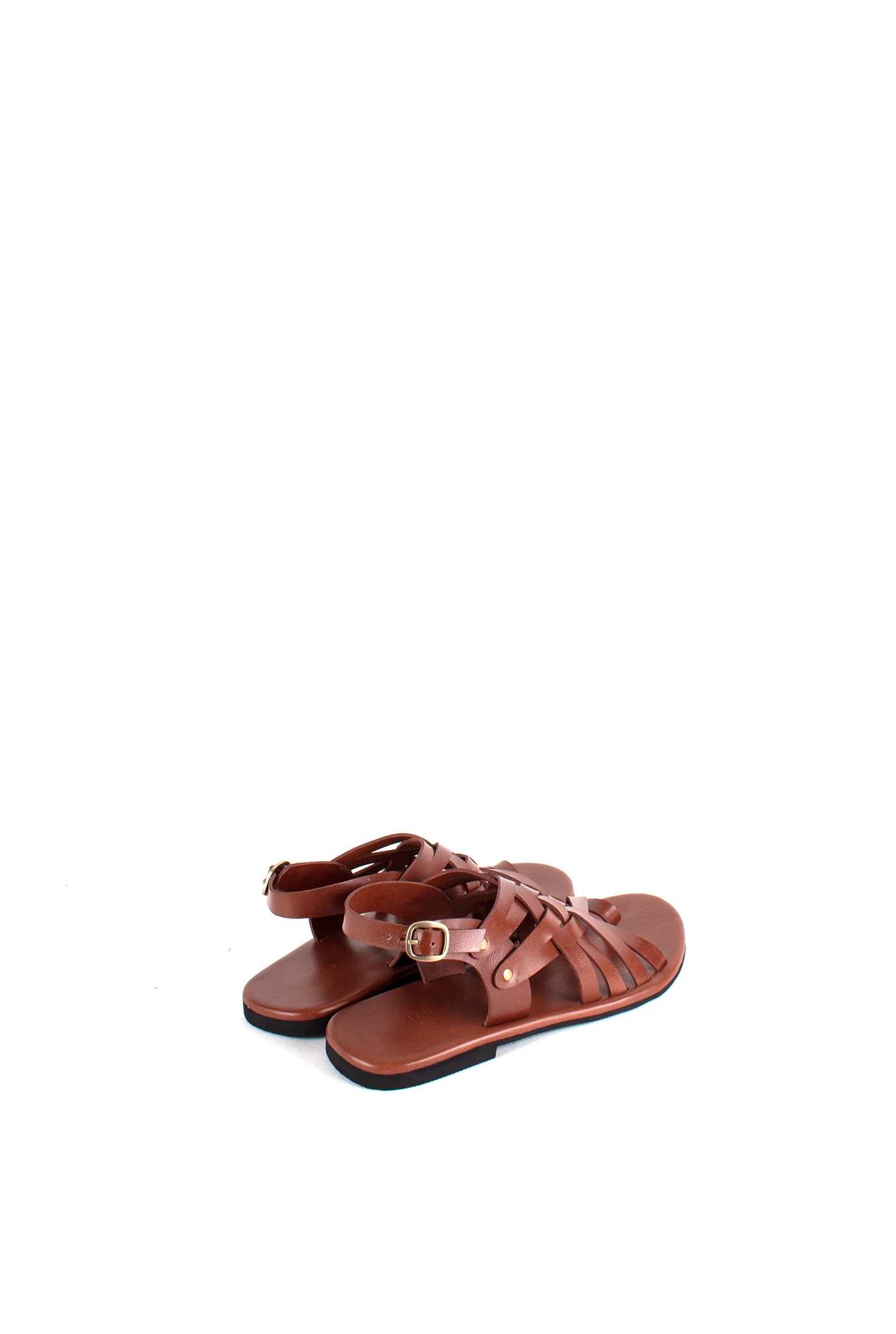 All-Strap Leather Unisex Sandals - Image 6