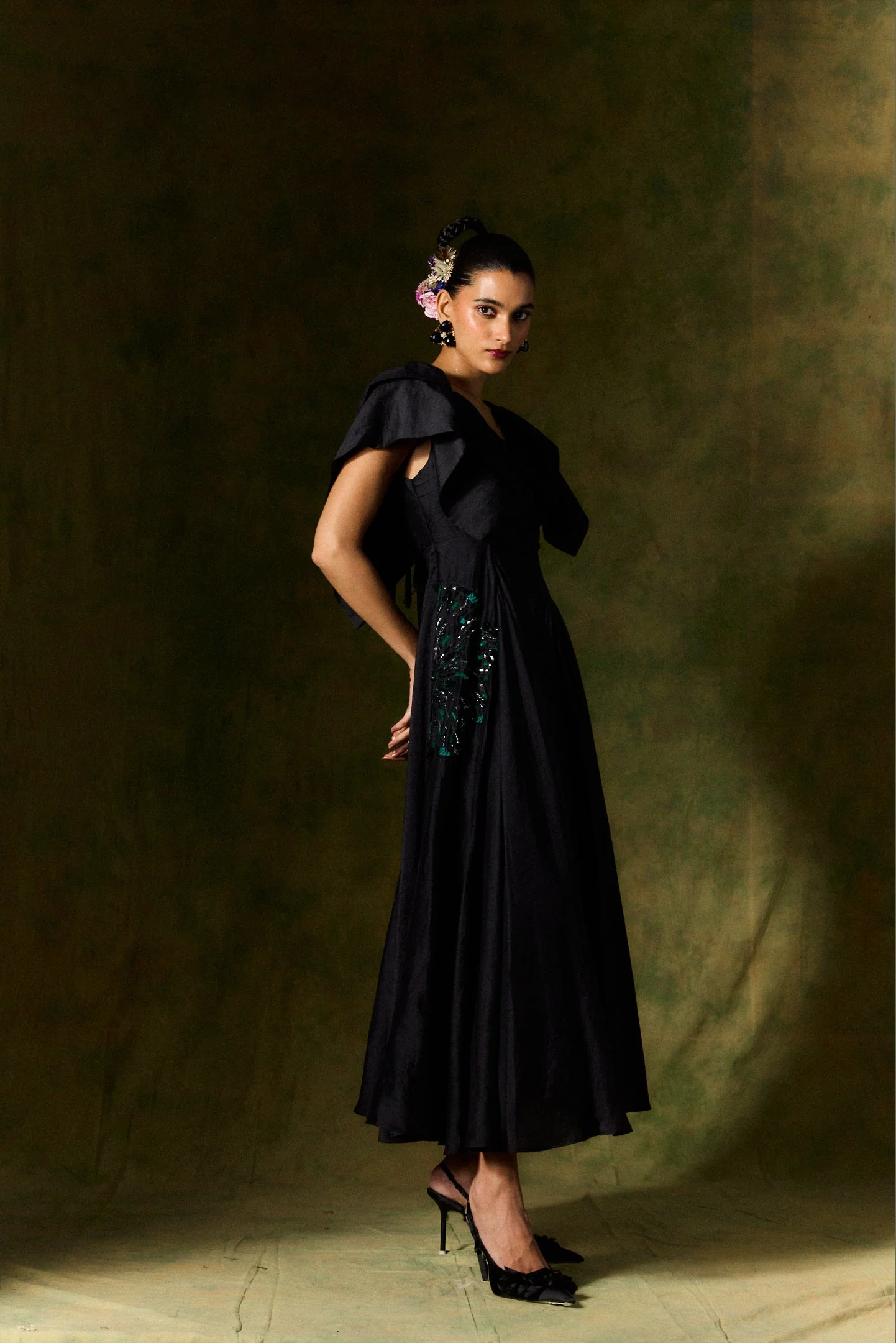 Rania Silk Dress - Image 3