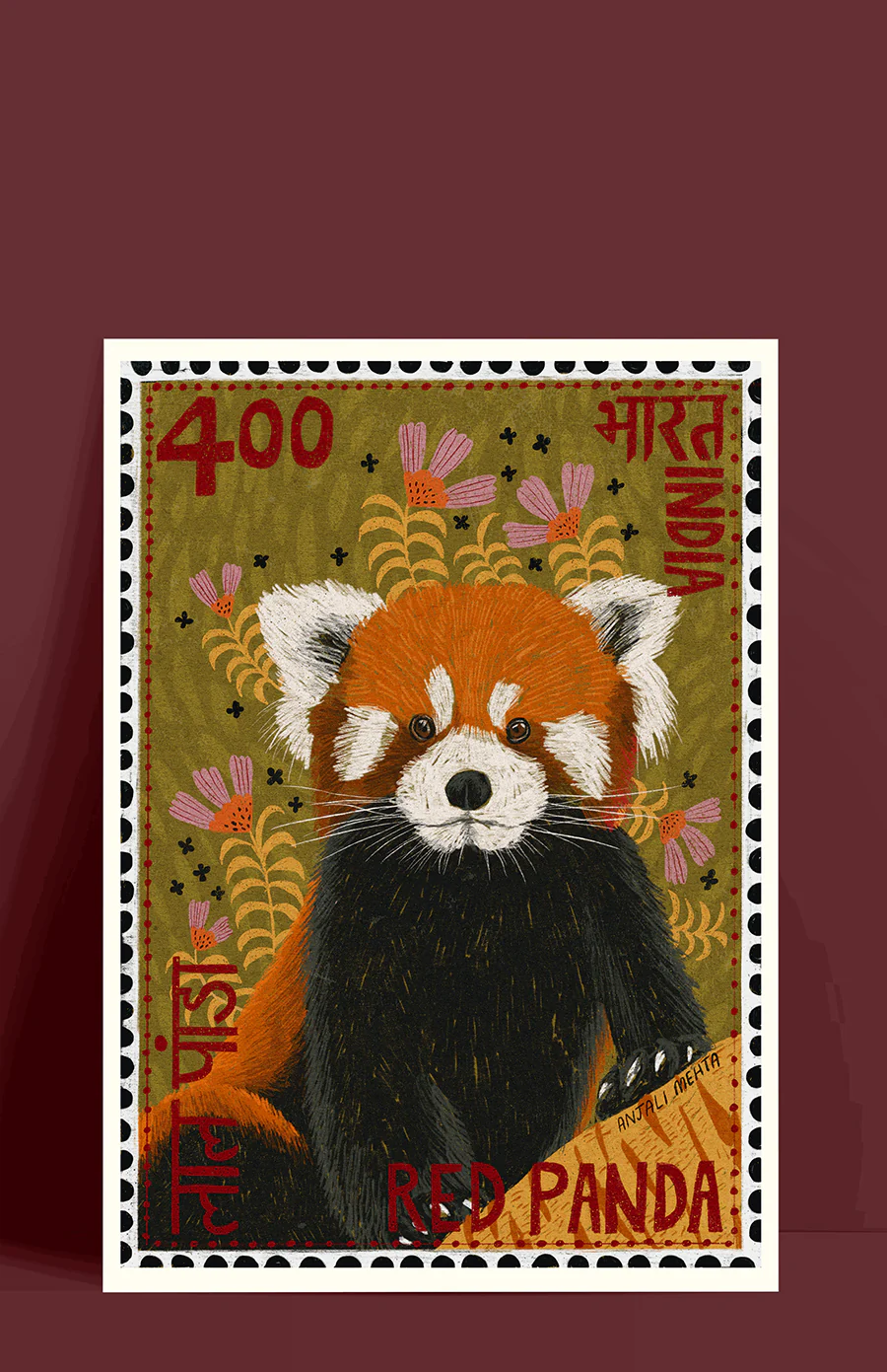 Red Panda Art Print - Image 2