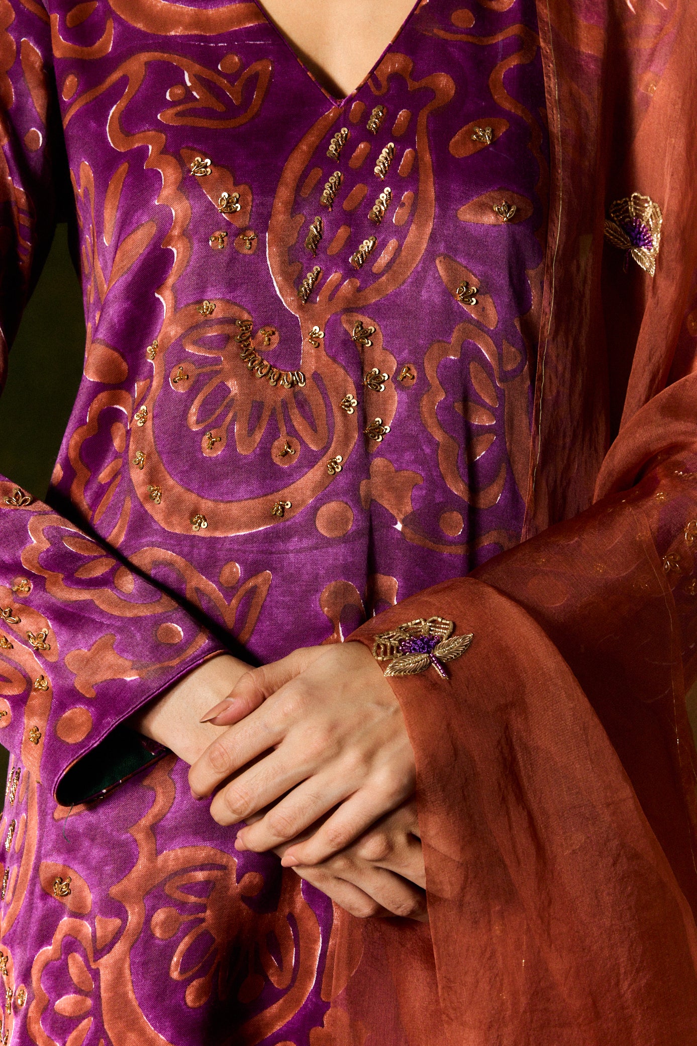 Saanjh Silk Kurta Set - Image 3